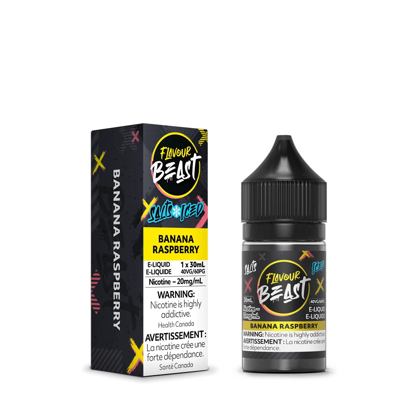 BANANA RASPBERRY - FLAVOUR BEAST E LIQUID (30mL)