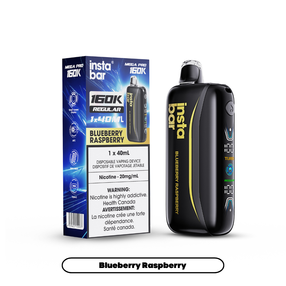BLUEBERRY RASPBERRY - INSTA BAR MEGA PRO 160K (40mL)