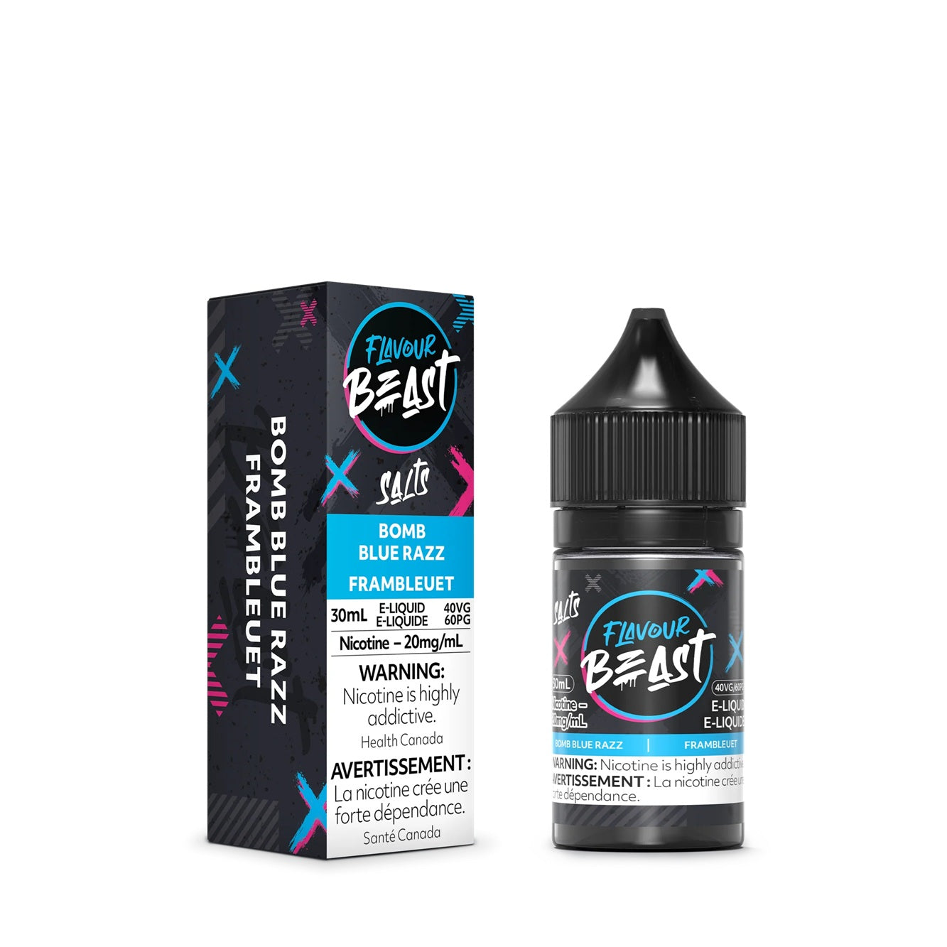 BOMB BLUE RAZZ - FLAVOUR BEAST E LIQUID (30mL)