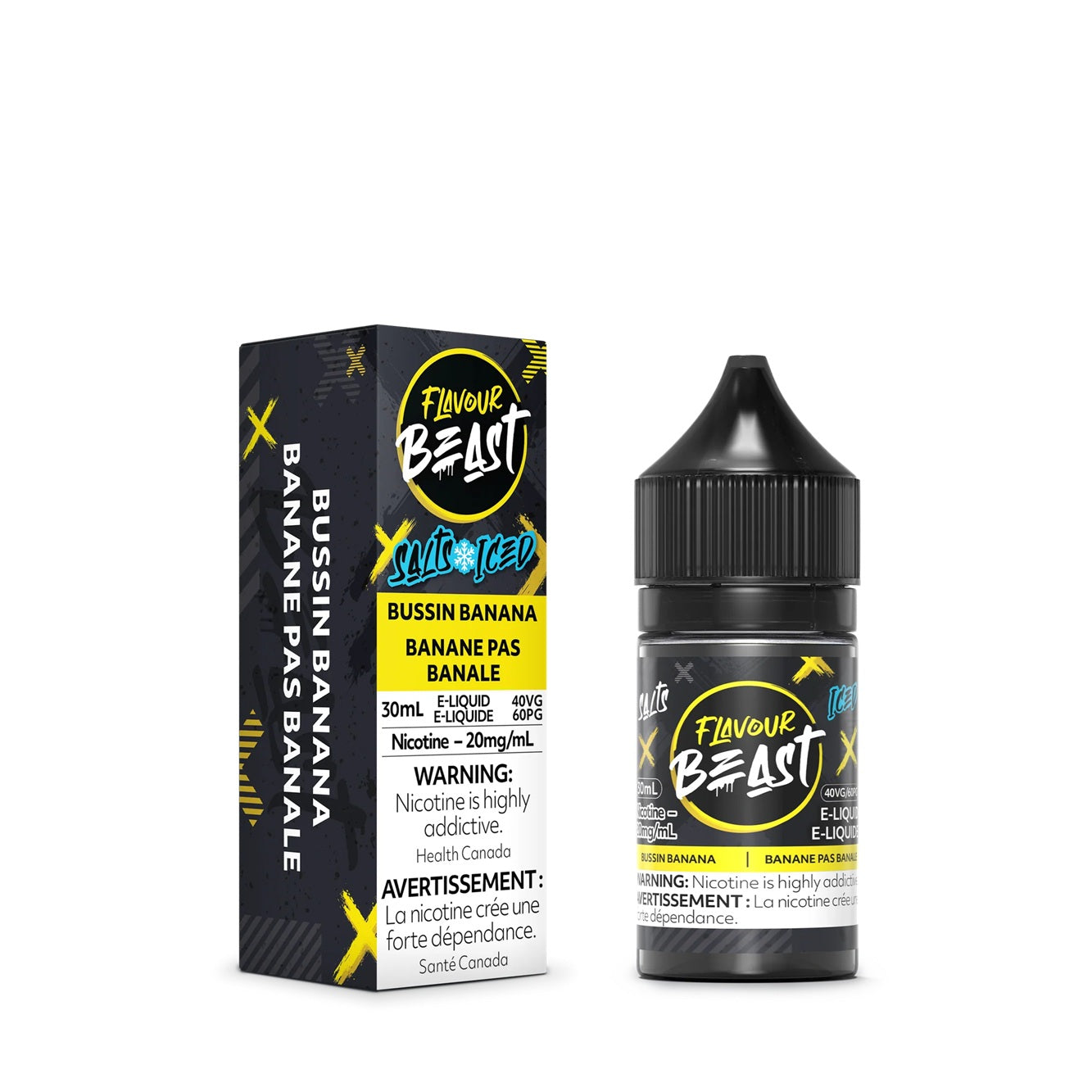 BUSSIN BANANA ICED - FLAVOUR BEAST E LIQUID (30mL)