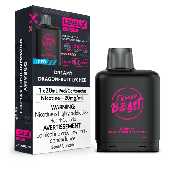 DREAMY DRAGONFRUIT LYCHEE ICED - LEVEL X FB BOOST (20mL)