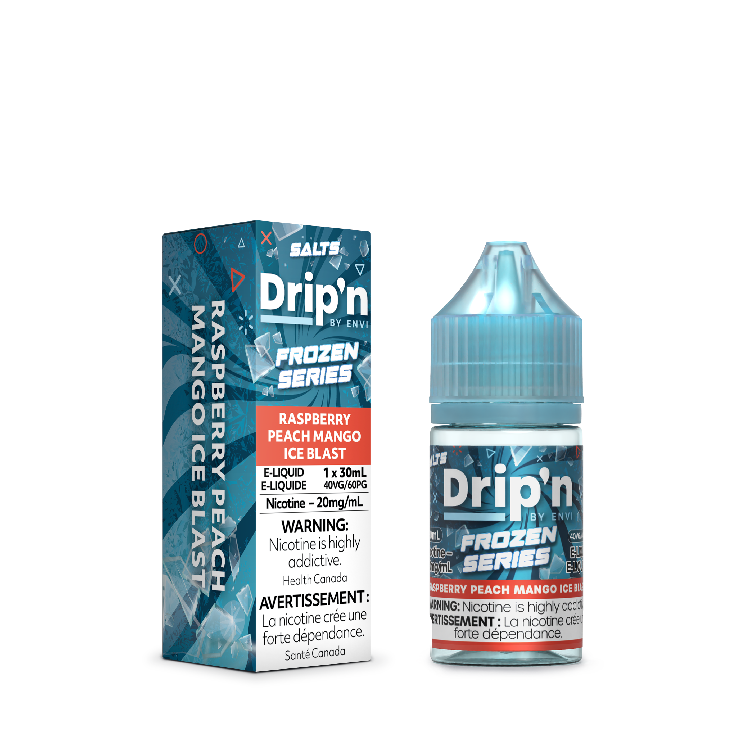 RASPBERRY PEACH MANGO ICE BLAST - DRIP'N BY ENVI E-LIQUID (30mL)