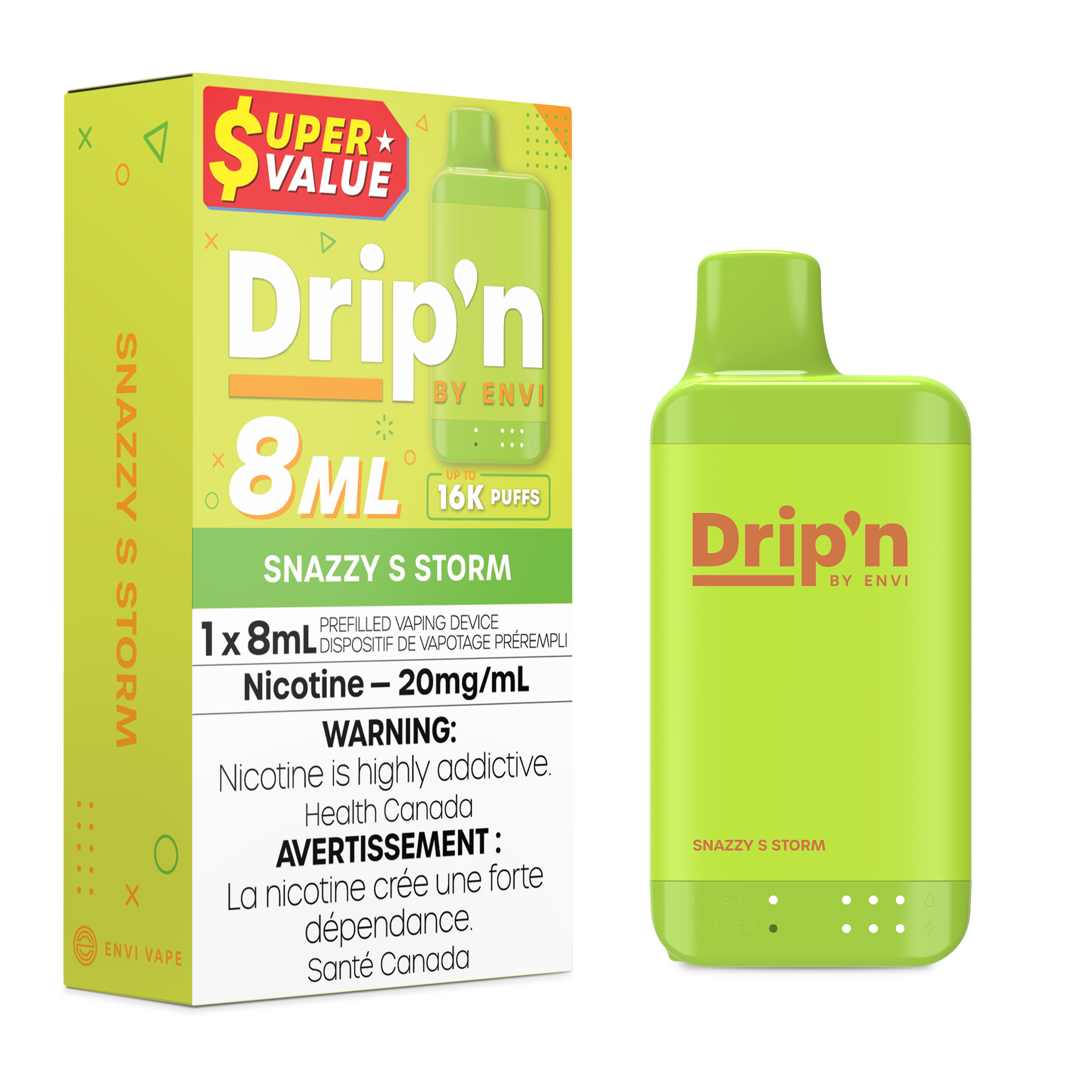 SNAZZY S STORM - DRIP'N 8ML BY ENVI