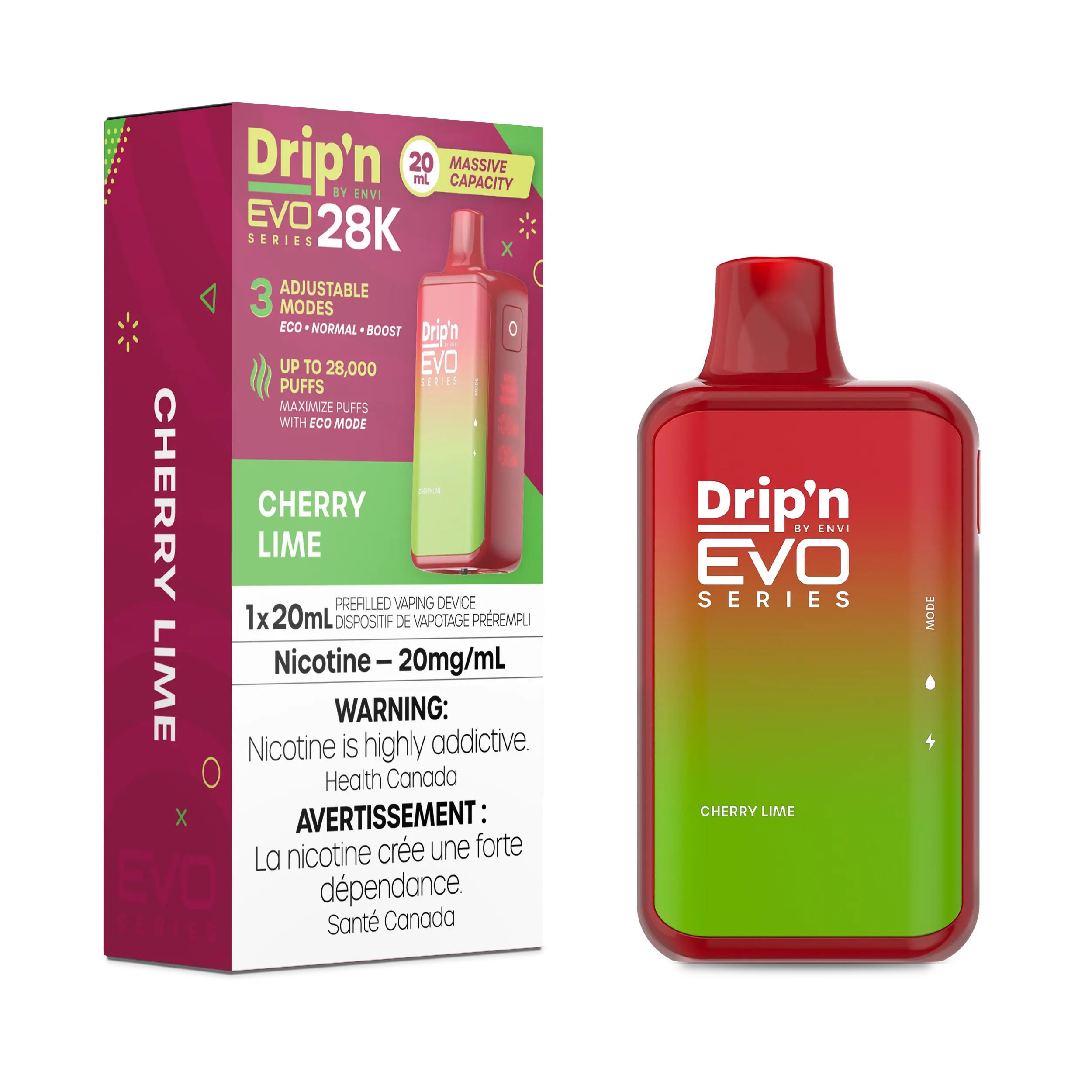 CHERRY LIME - DRIP'N EVO 28K BY ENVI