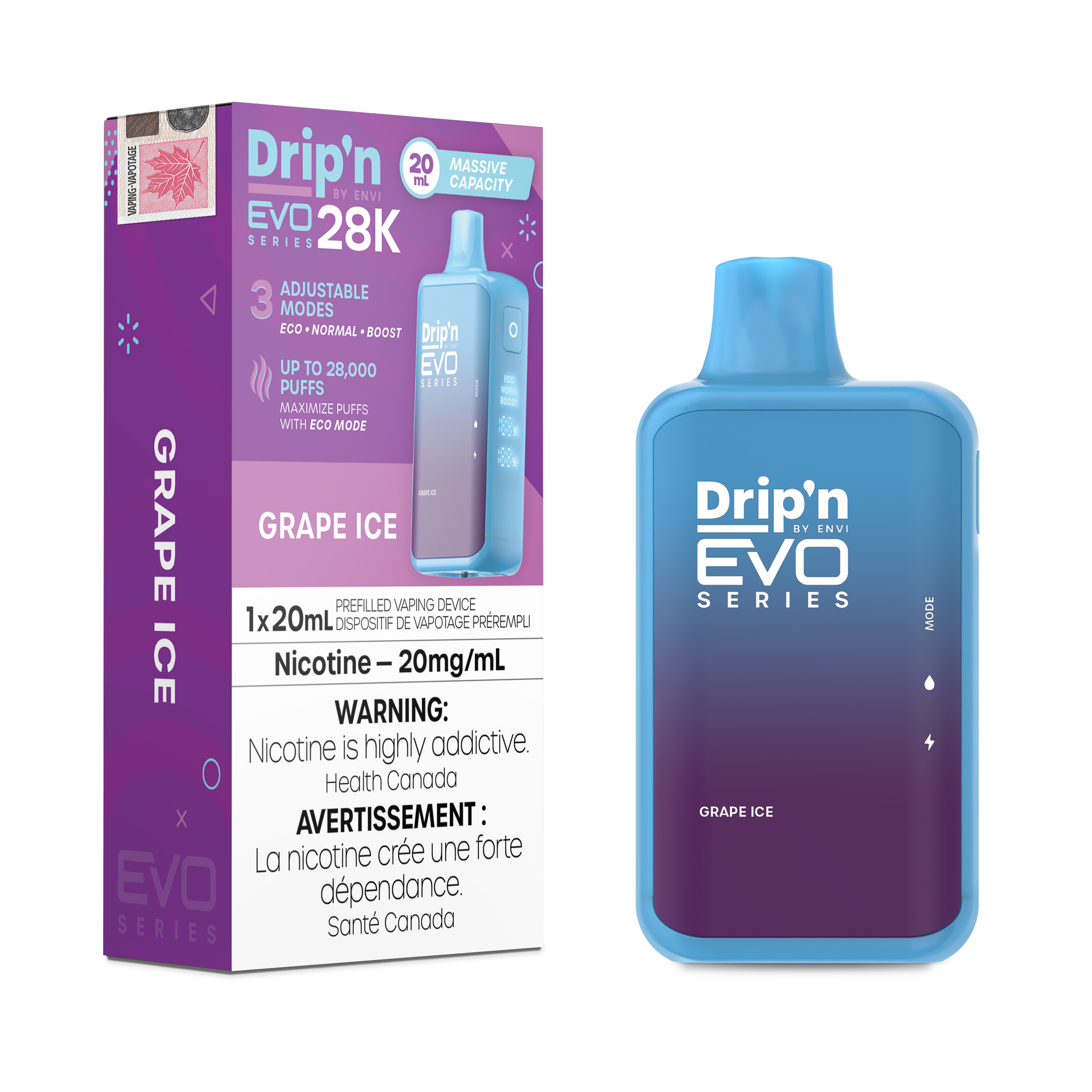 GRAPE ICE - DRIP'N EVO 28K BY ENVI