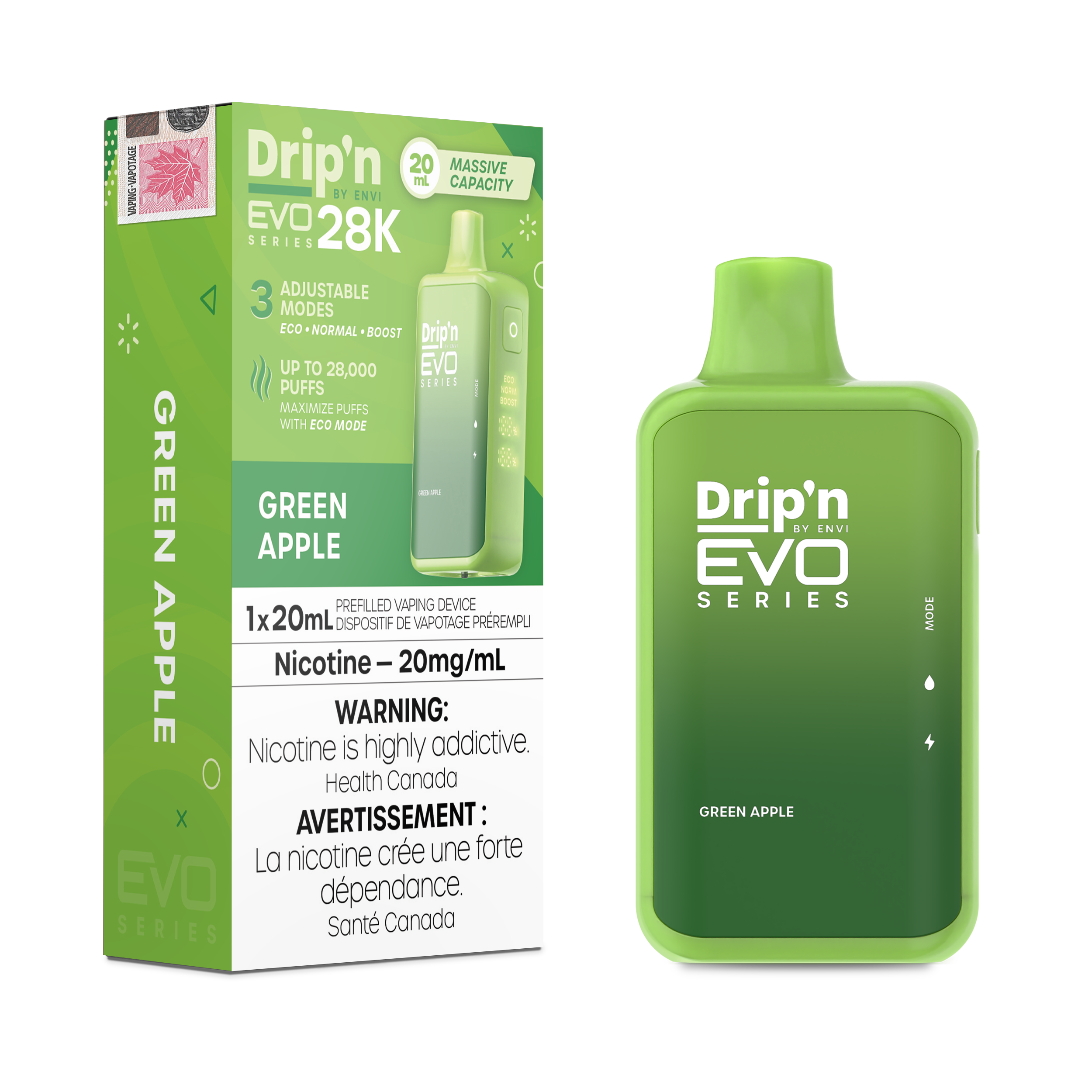 GREEN APPLE - DRIP'N EVO 28K BY ENVI