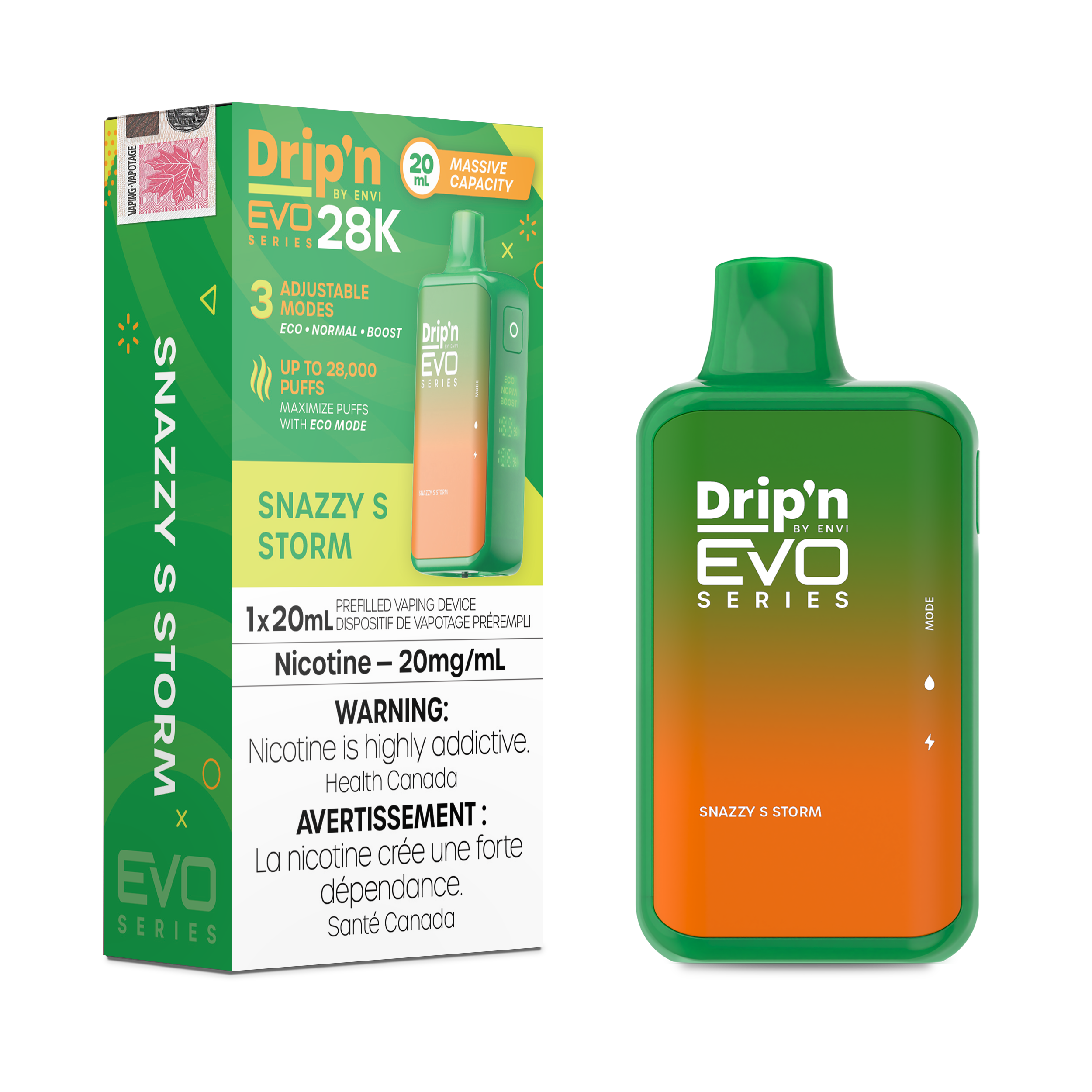 SNAZZY S STORM - DRIP'N EVO 28K BY ENVI