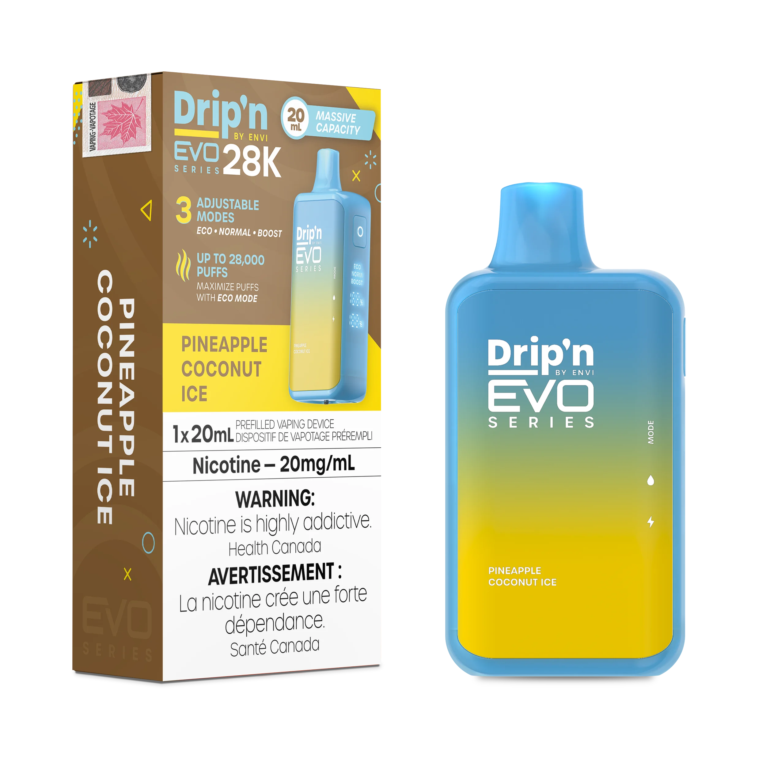 PINEAPPLE COCONUT ICE - DRIP'N EVO 28K BY ENVI