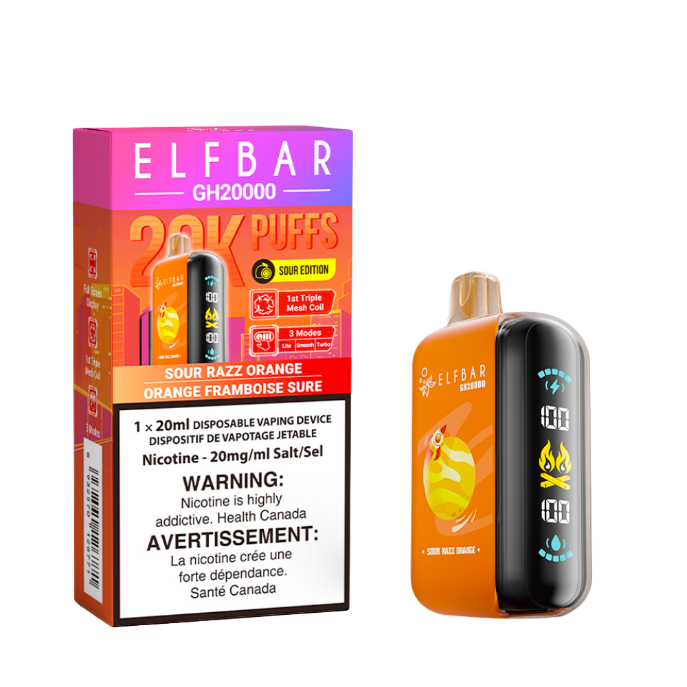 SOUR RAZZ ORANGE - ELFBAR GH20000 (20mL)