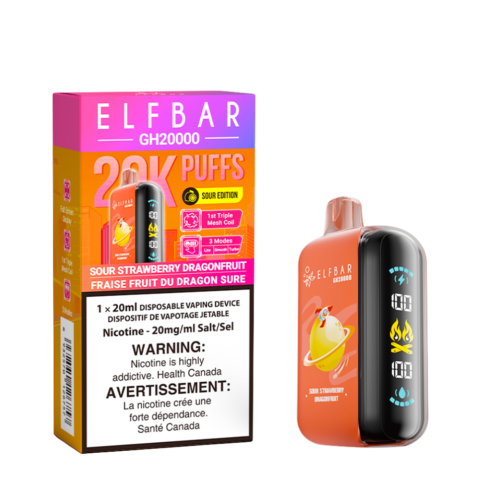 SOUR STRAWBERRY DRAGONFRUIT - ELFBAR GH20000 (20mL)