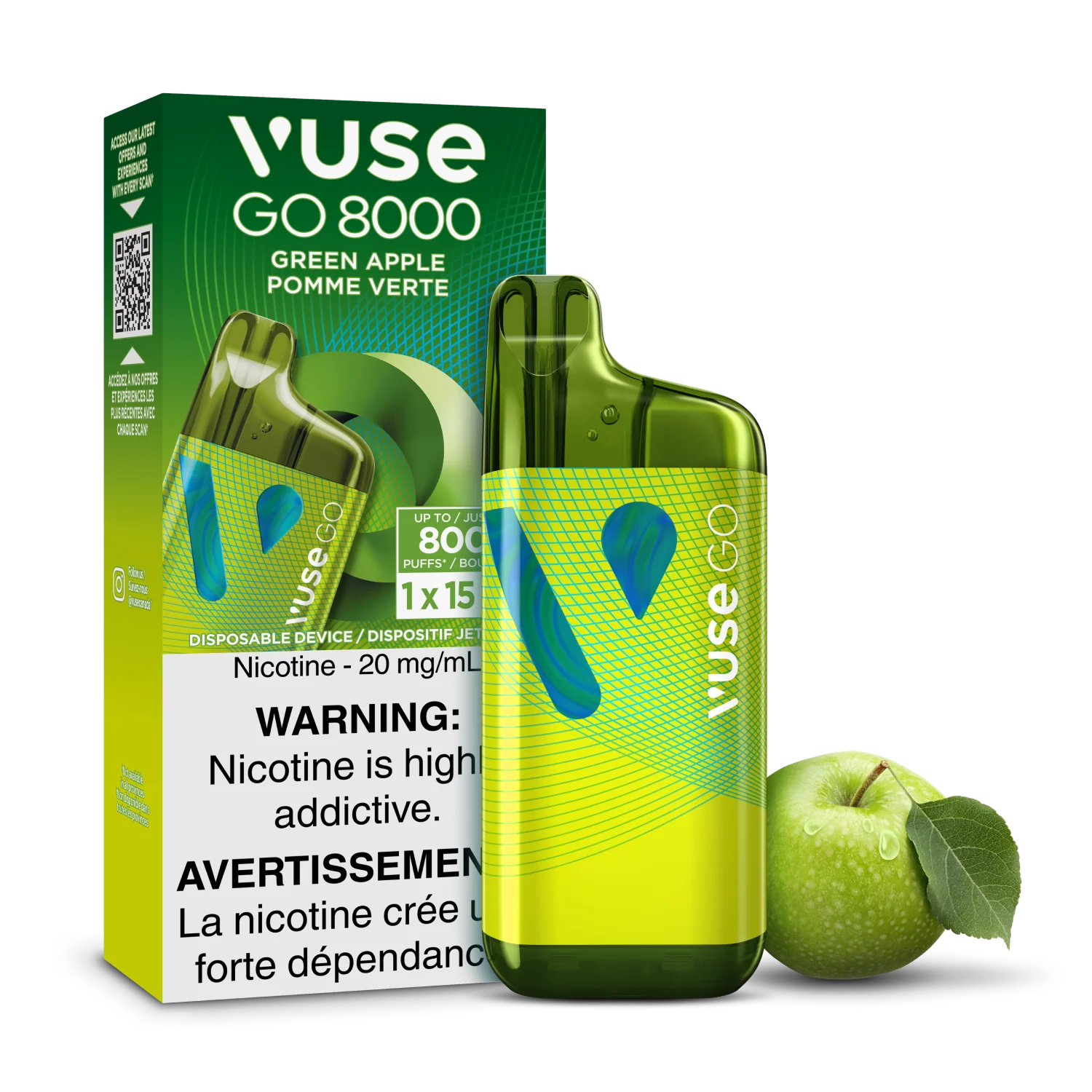 GREEN APPLE - VUSE GO 8K 2.0