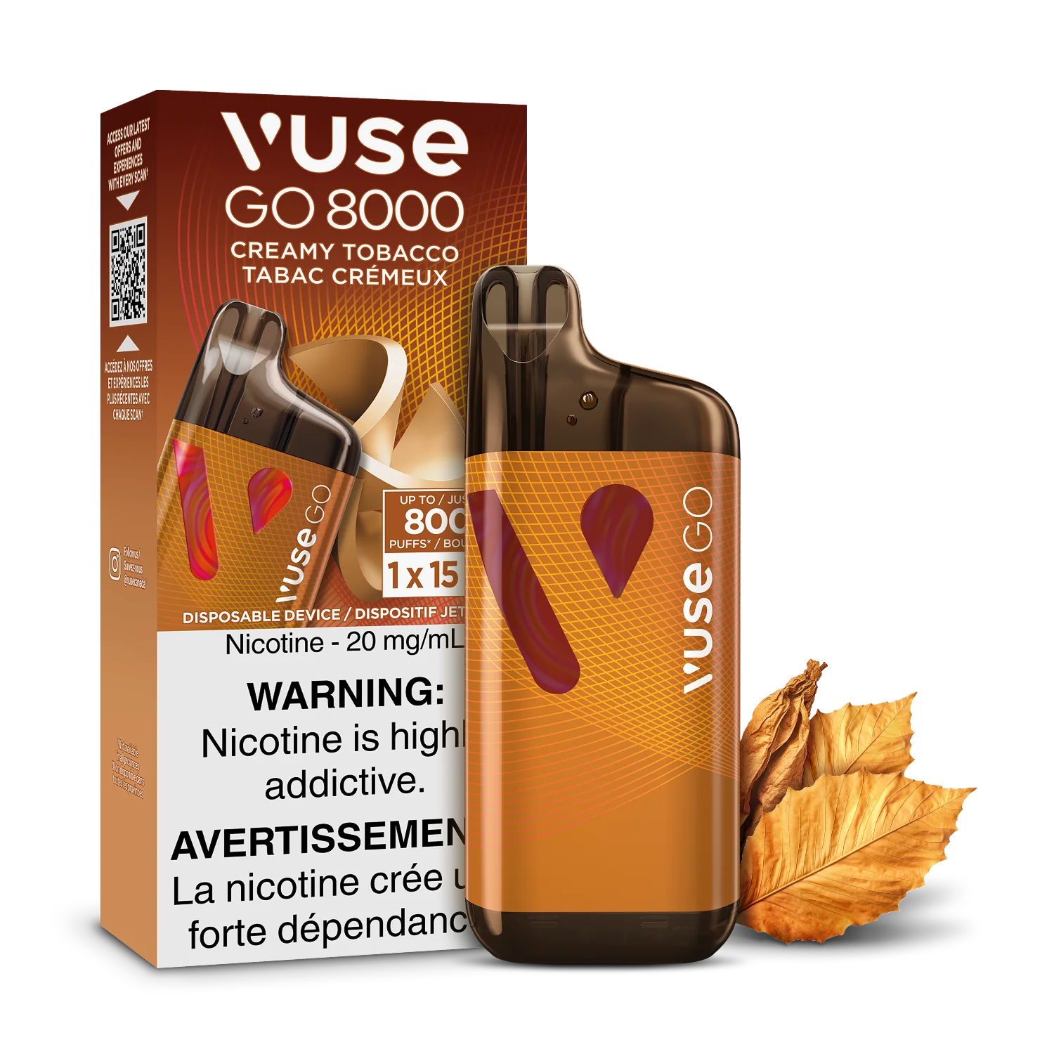 CREAMY TOBACCO - VUSE GO 8K 2.0