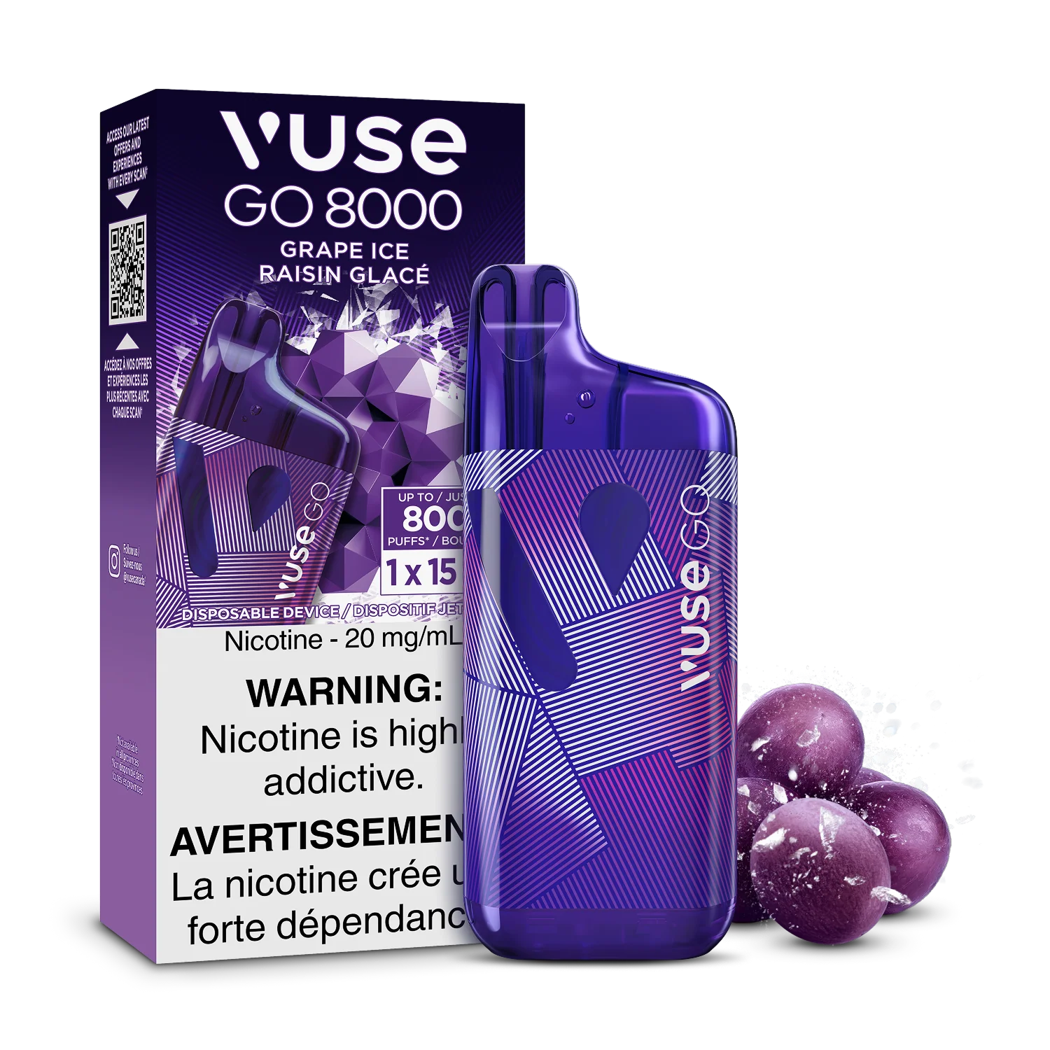 GRAPE ICE - VUSE GO 8K 2.0