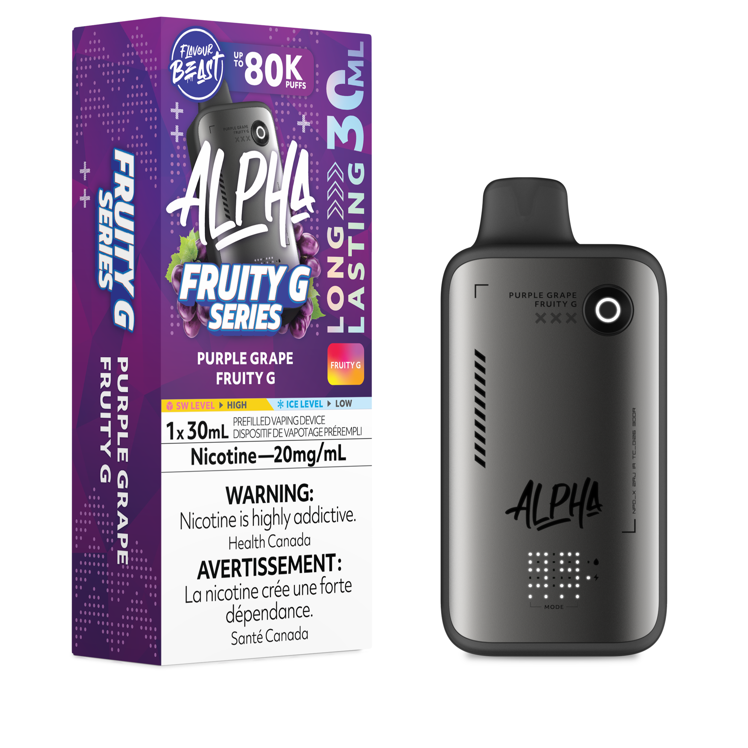 PURPLE GRAPE FRUITY G - FLAVOUR BEAST ALPHA (30mL)