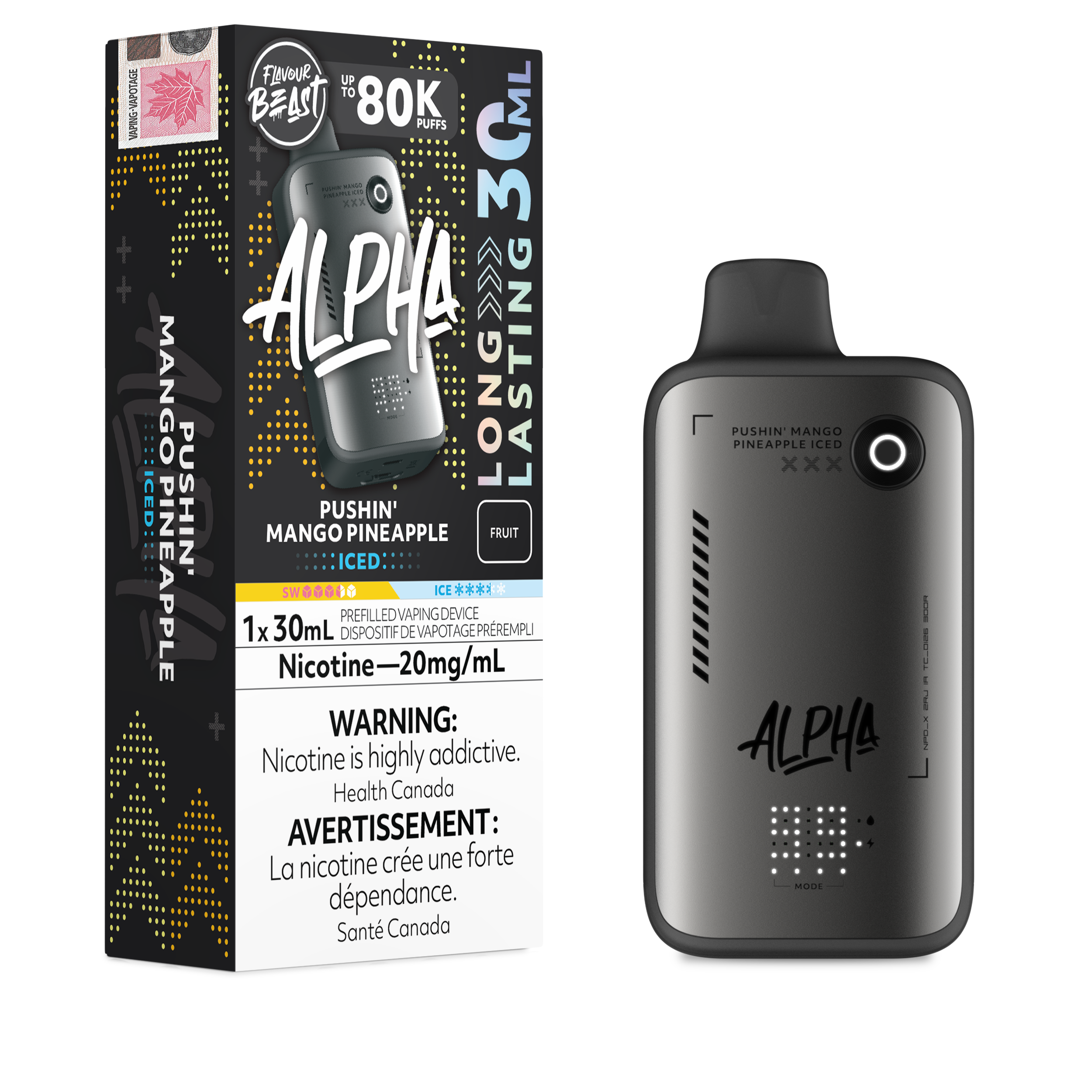 PUSHIN' MANGO PINEAPPLE - FLAVOUR BEAST ALPHA (30mL)