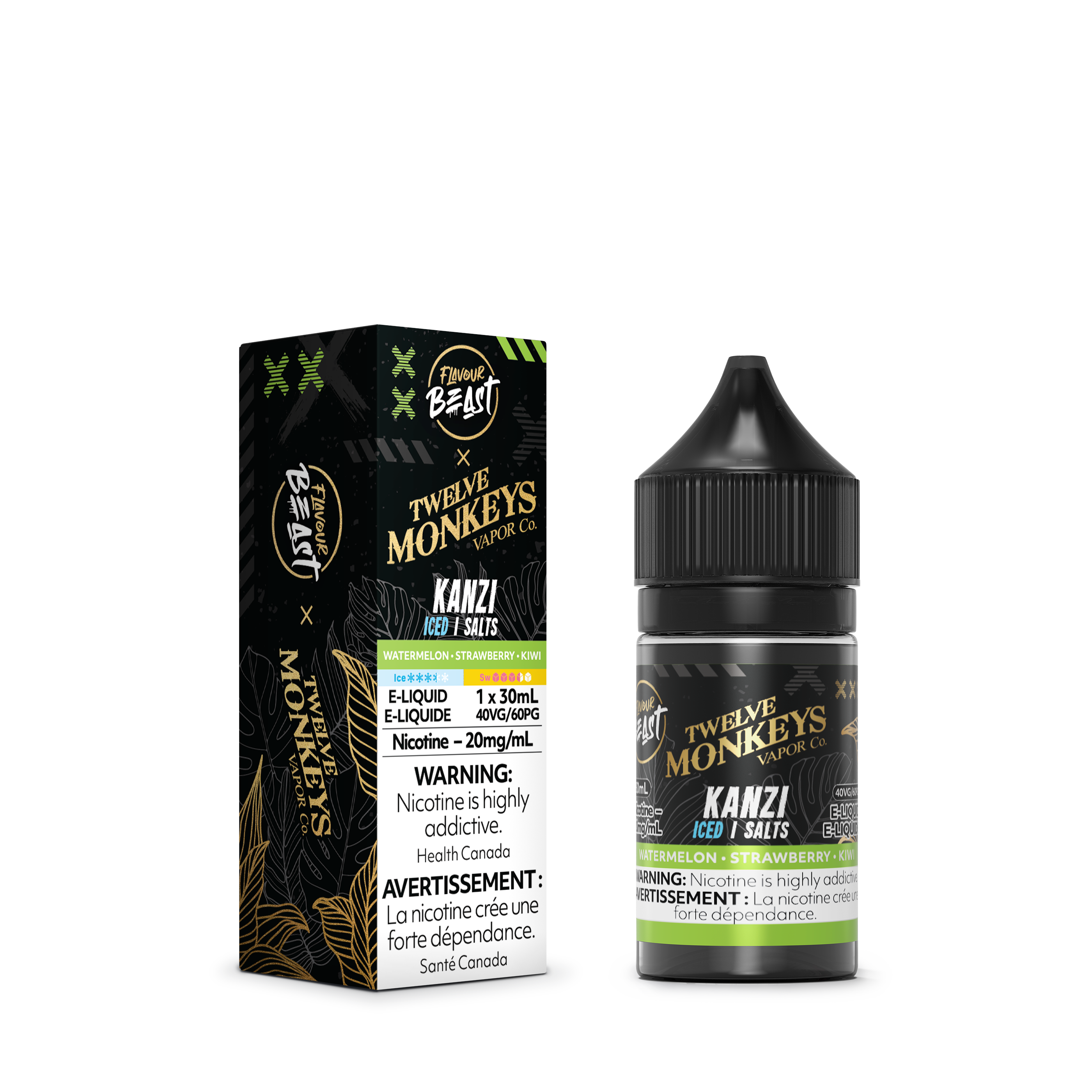 KANZI ICED - FLAVOUR BEAST X 12 MONKEYS E LIQUID (30mL)
