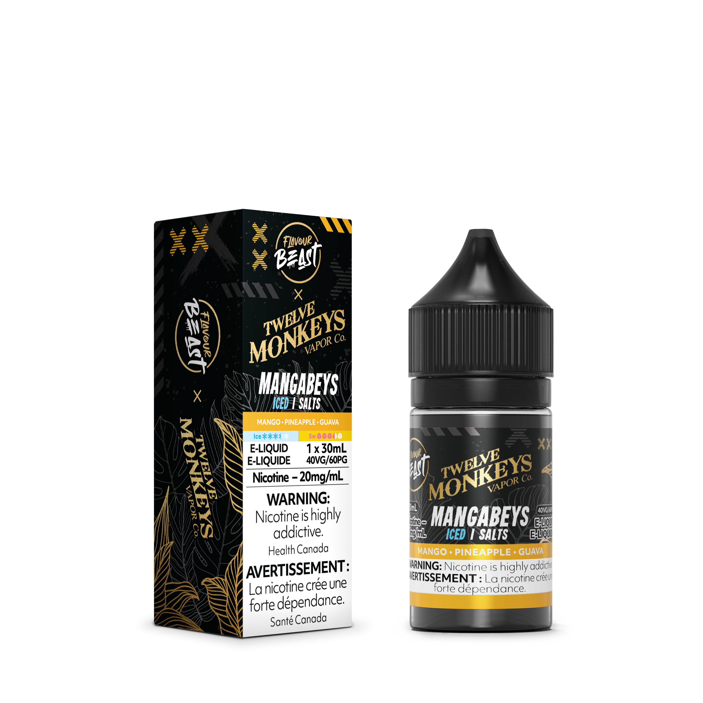 MANGABEYS ICED - FLAVOUR BEAST X 12 MONKEYS E LIQUID (30mL)