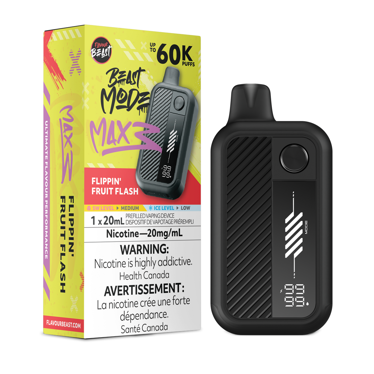 FLIPPIN' FRUIT FLASH - FLAVOUR BEAST BEAST MODE MAX 3 (20mL)