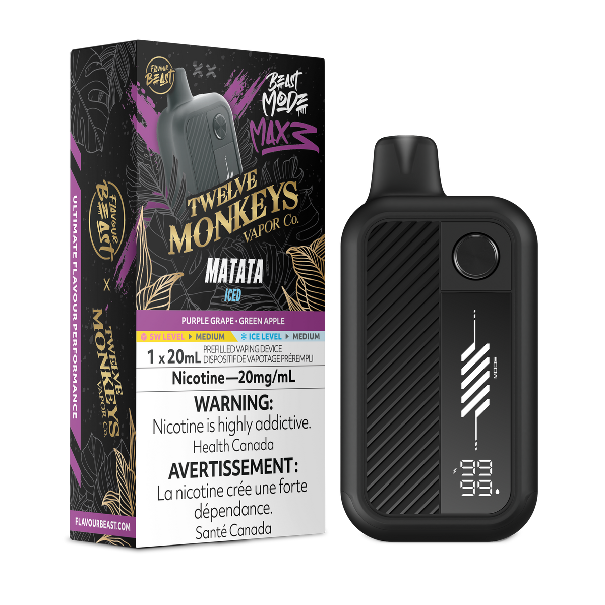 MATATA - FLAVOUR BEAST X 12 MONKEYS BEAST MODE MAX 3 (20mL)