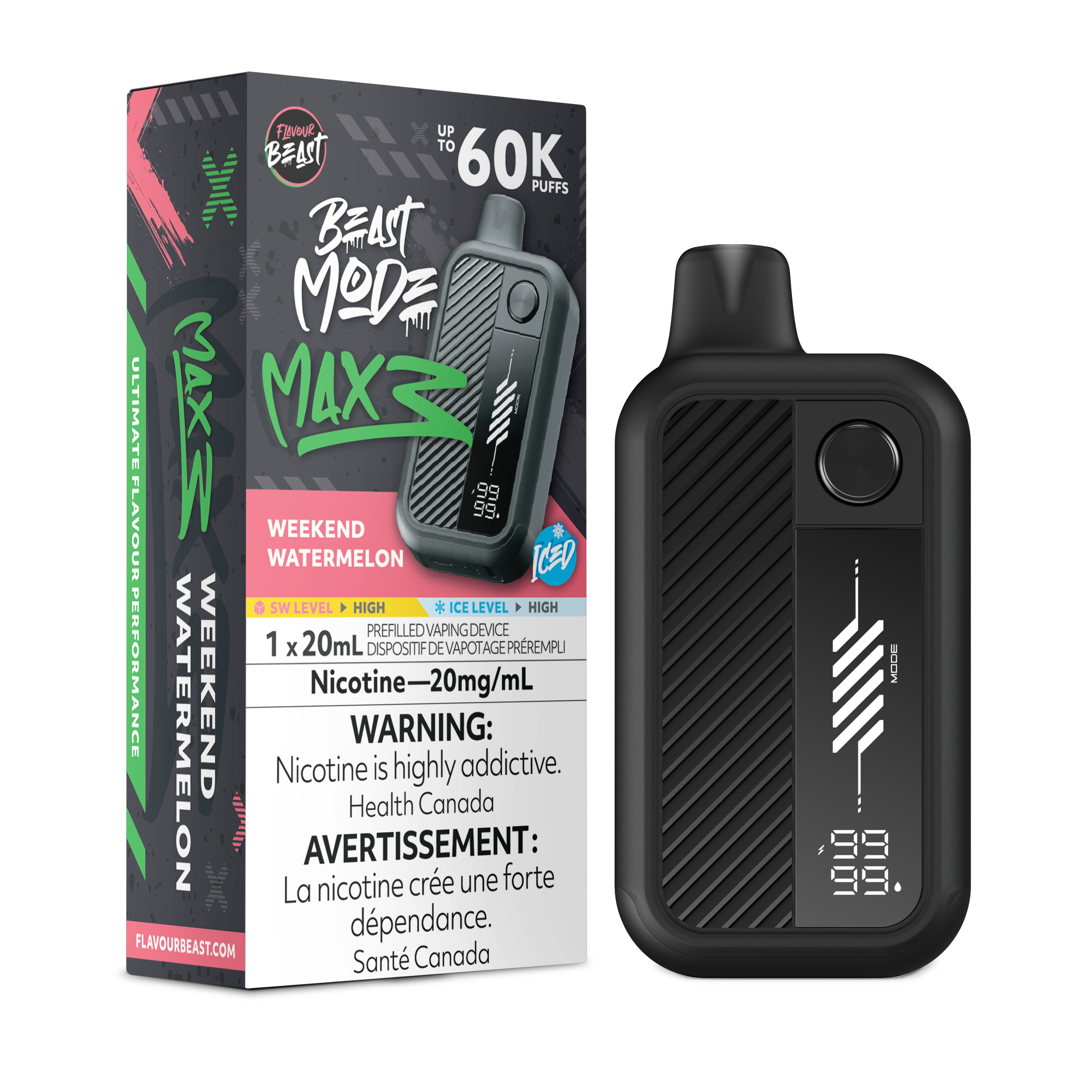 WEEKEND WATERMELON - FLAVOUR BEAST BEAST MODE MAX 3 (20mL)