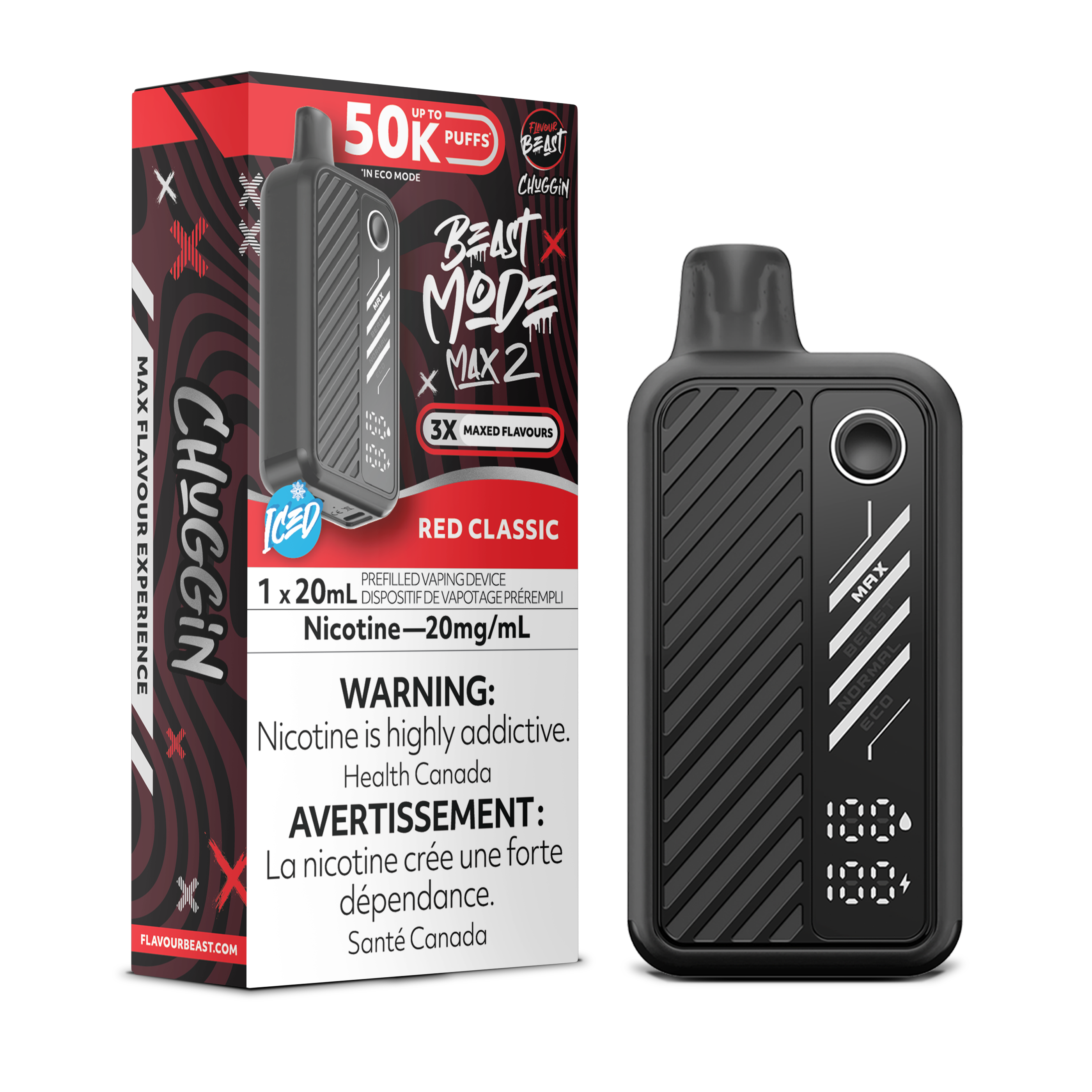 RED CLASSIC - FLAVOUR BEAST BEAST MODE MAX 2 (20mL)