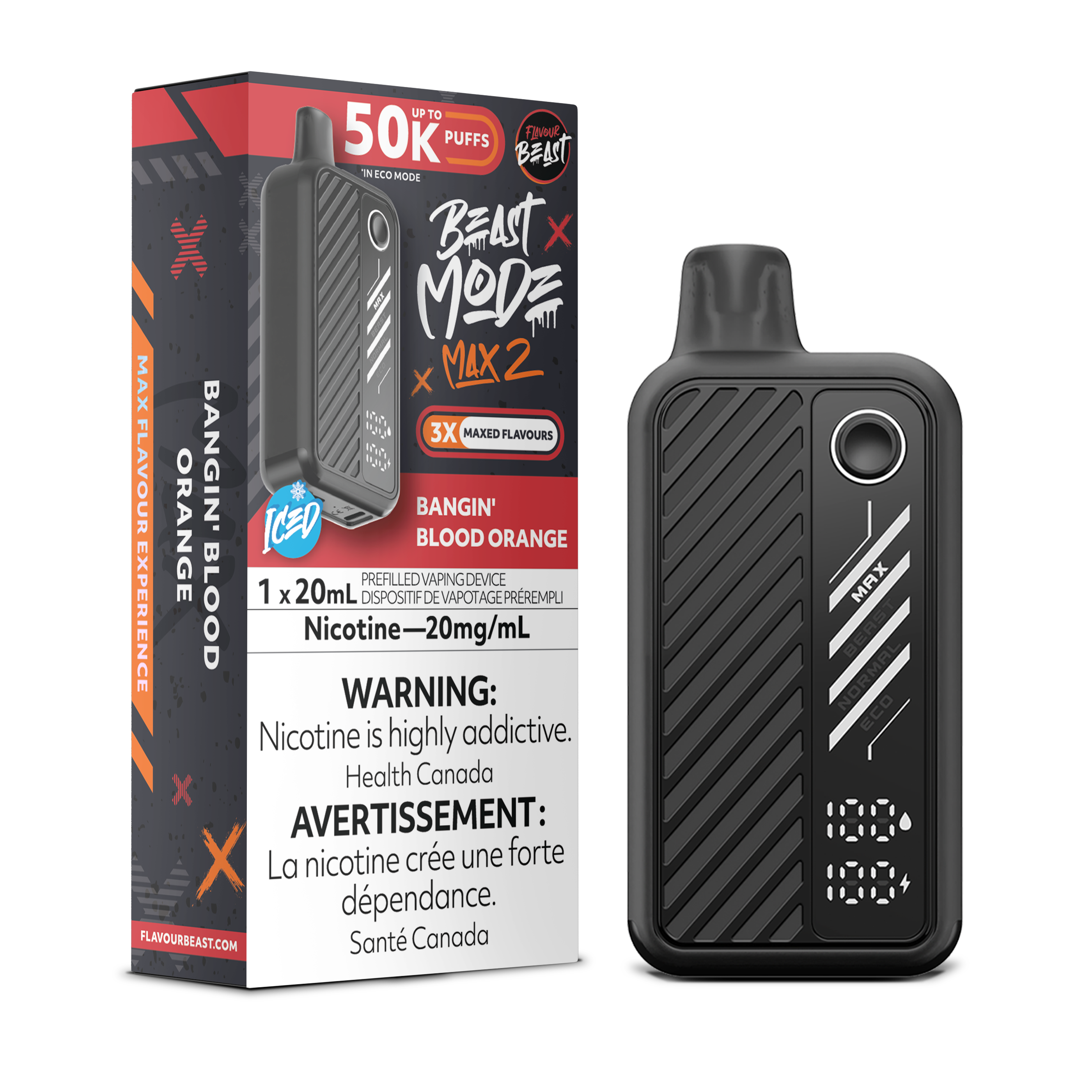 BANGIN' BLOOD ORANGE - FLAVOUR BEAST BEAST MODE MAX 2 (20mL)