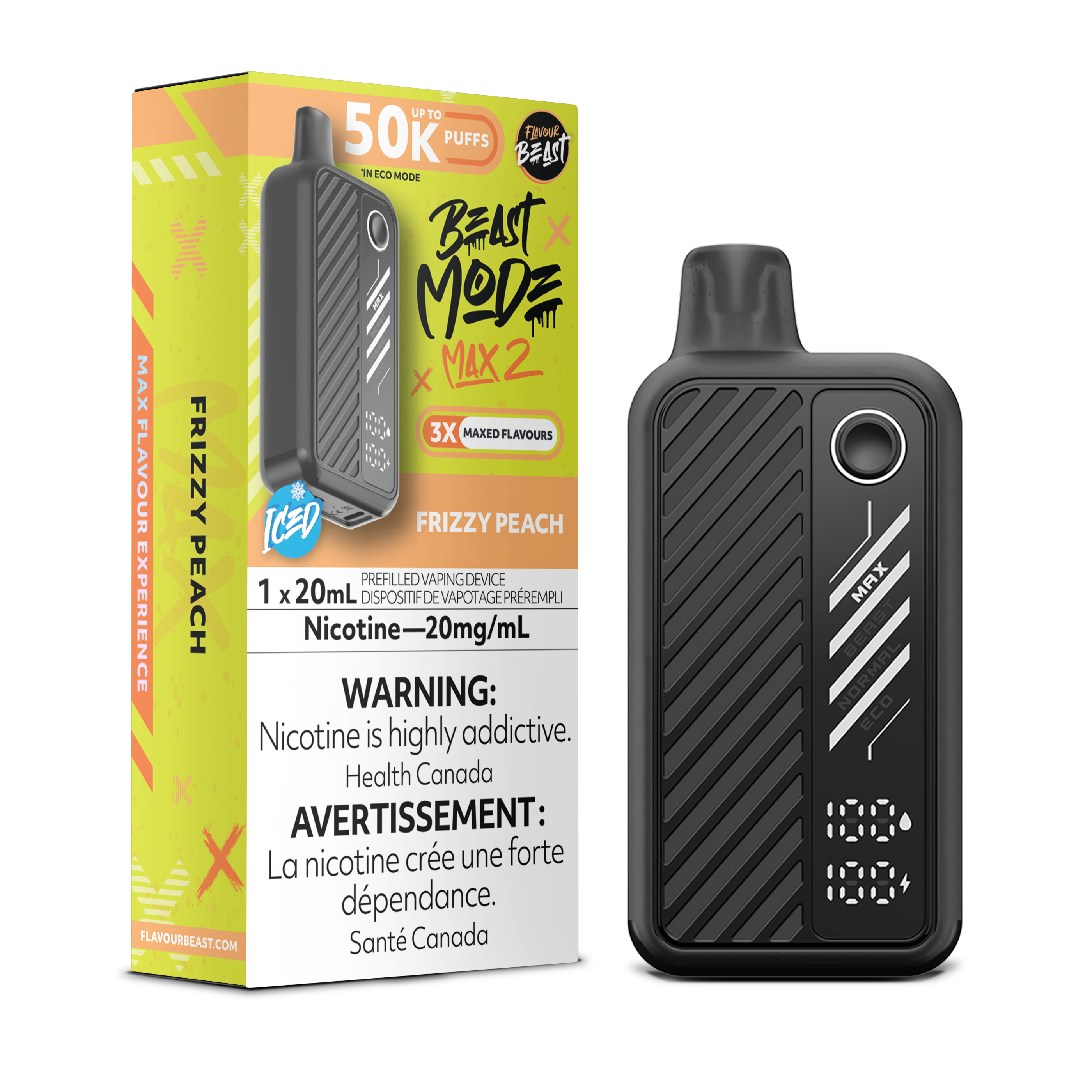 FRIZZY PEACH - FLAVOUR BEAST BEAST MODE MAX 2 (20mL)