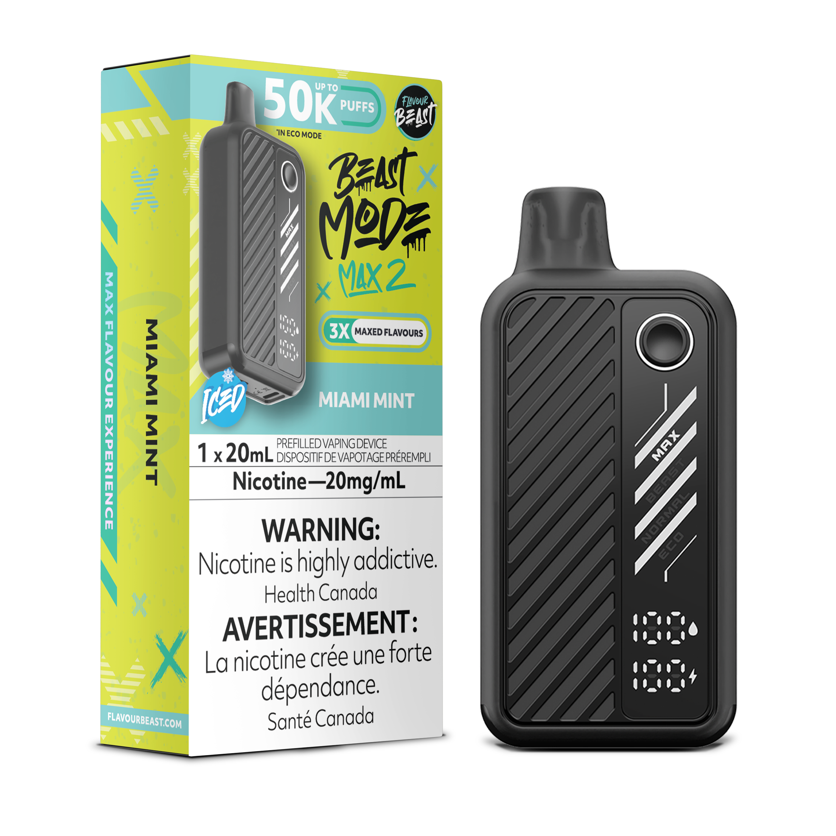 MIAMI MINT - FLAVOUR BEAST BEAST MODE MAX 2 (20mL)