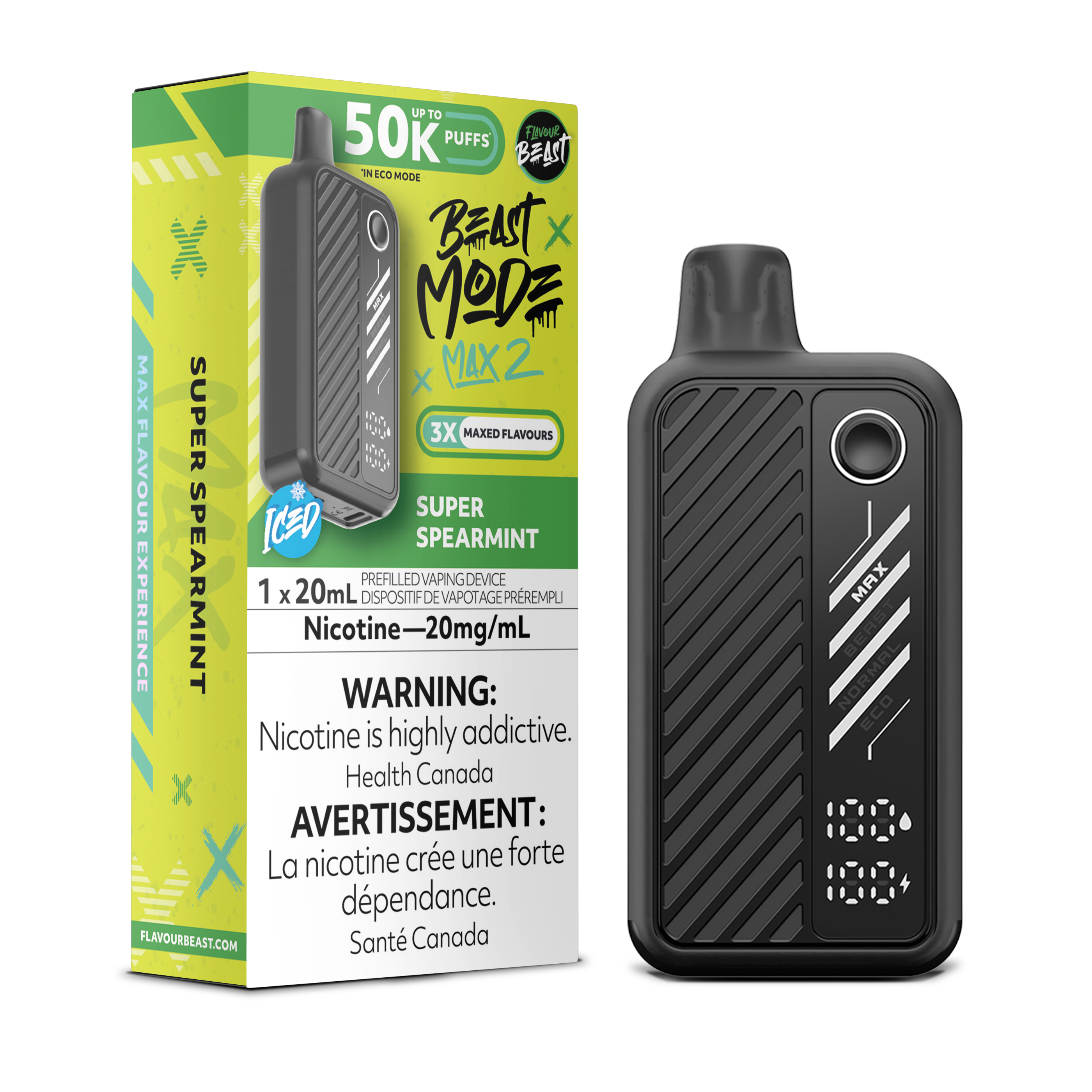 SUPER SPEARMINT - FLAVOUR BEAST BEAST MODE MAX 2 (20mL)