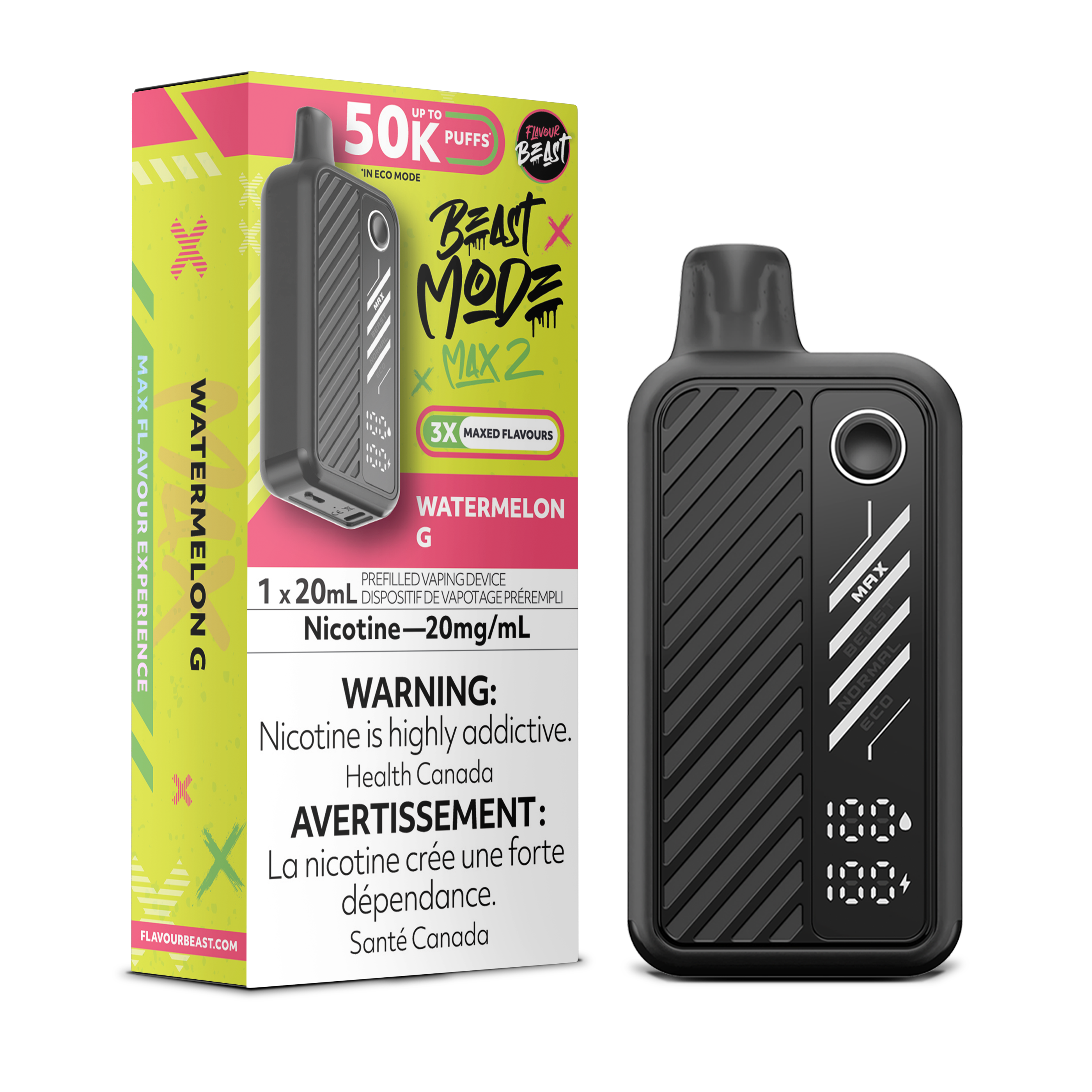 WATERMELON G - FLAVOUR BEAST BEAST MODE MAX 2 (20mL)