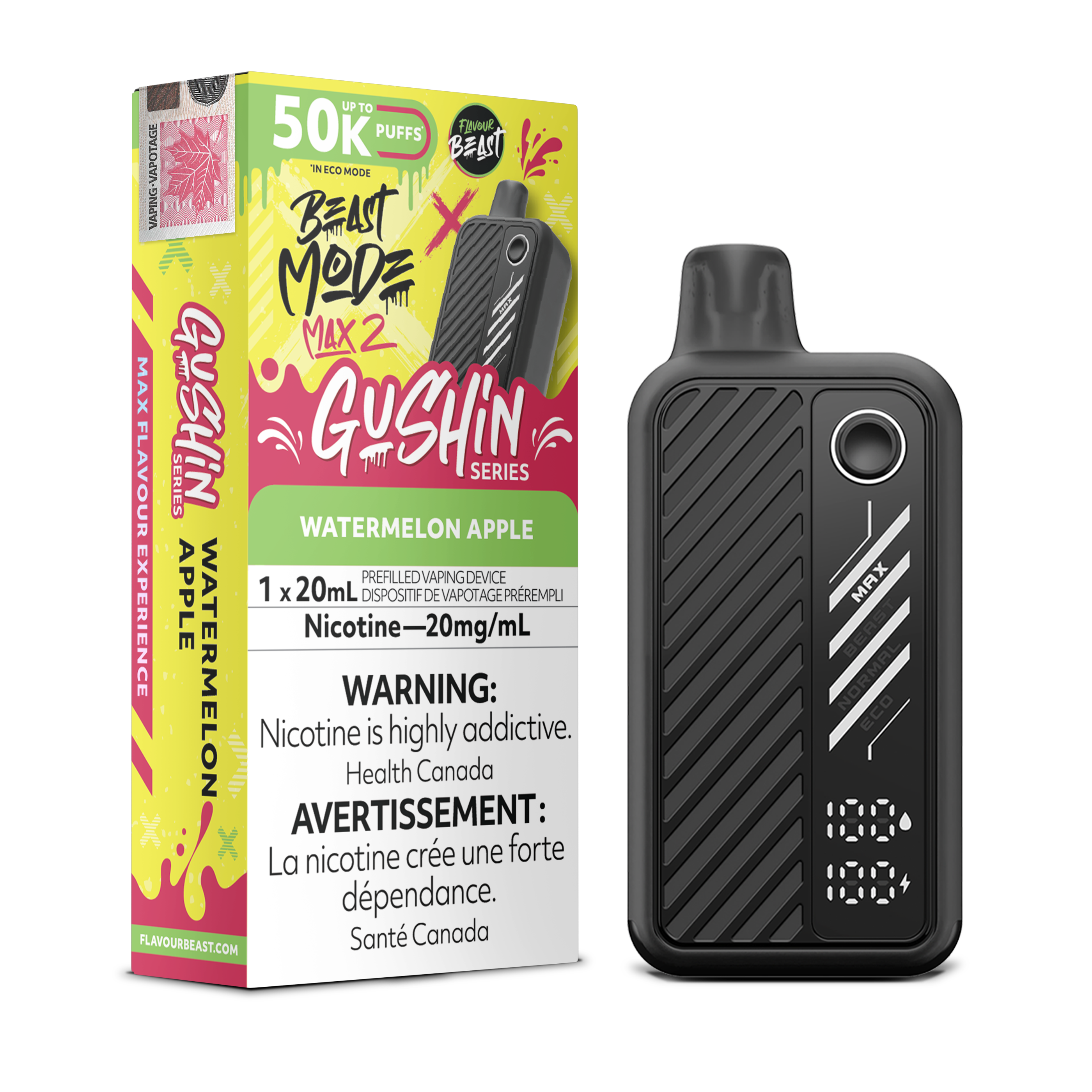 GUSHIN WATERMELON APPLE - FLAVOUR BEAST BEAST MODE MAX 2 (20mL)