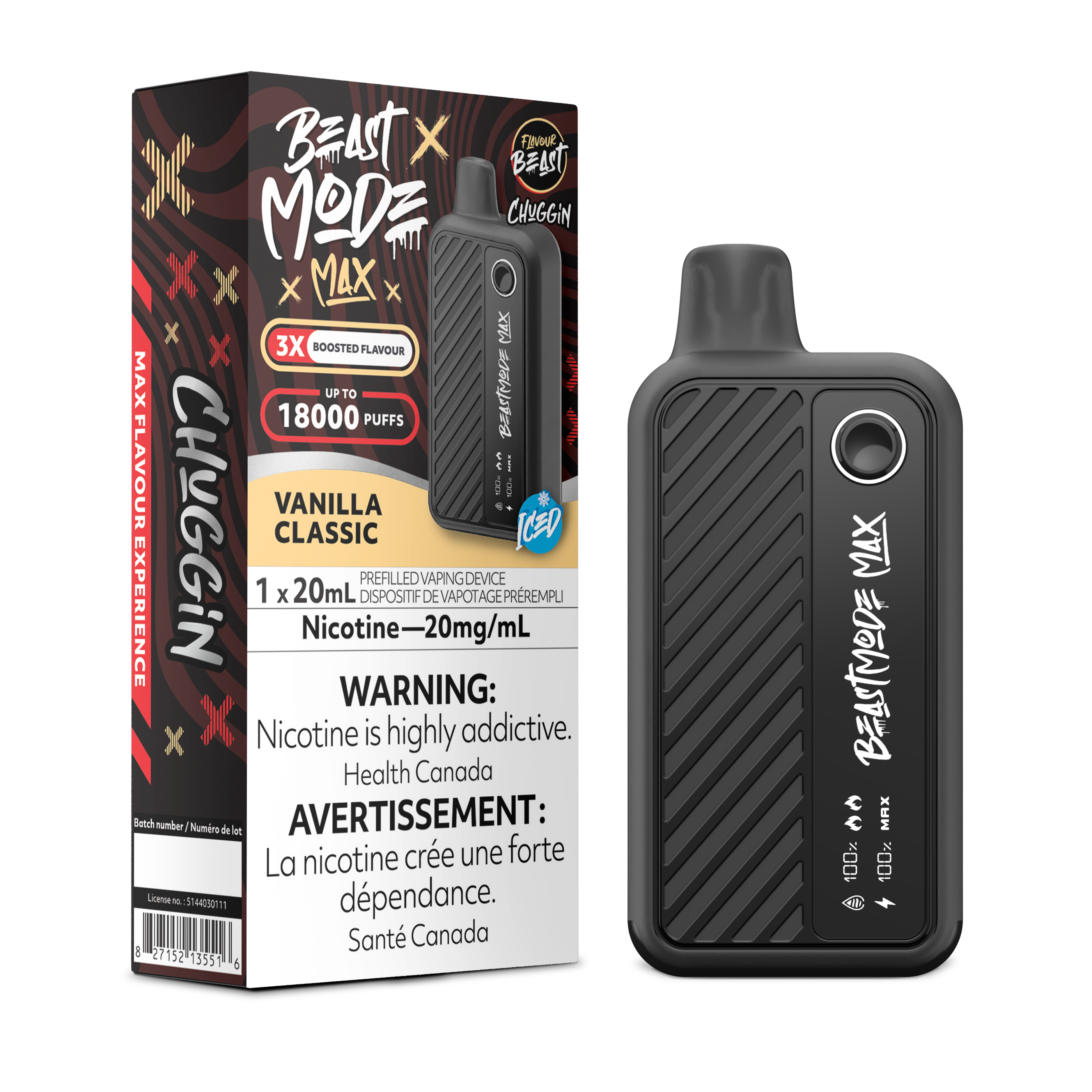 CHUGGIN' VANILLA CLASSIC - FLAVOUR BEAST BEAST MODE MAX (20mL)
