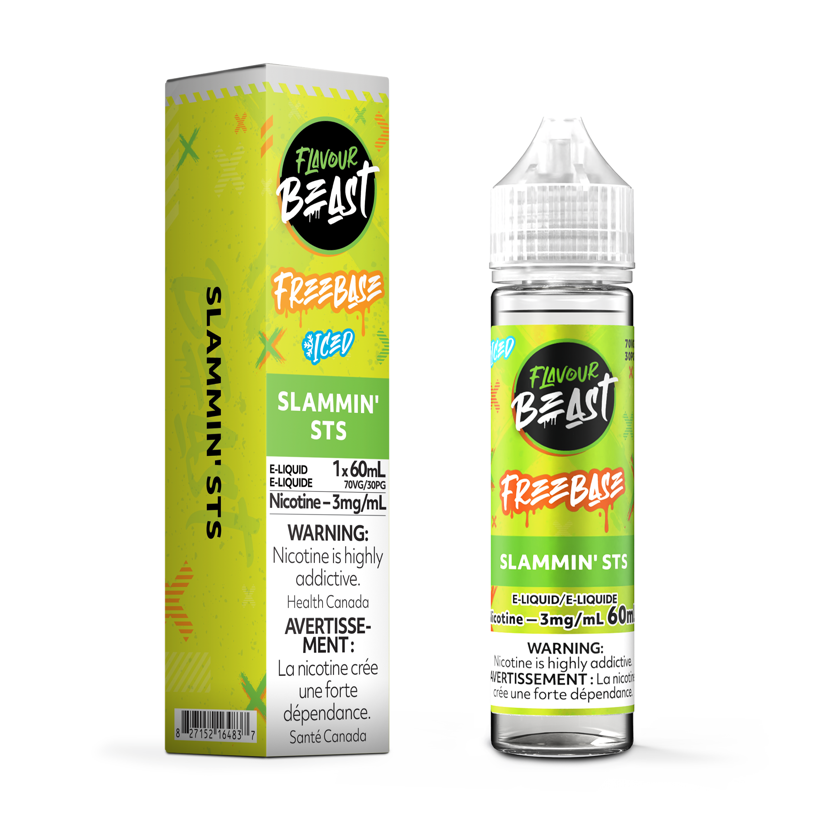 SLAMMIN' STS - FLAVOUR BEAST FREEBASE E LIQUID (60mL)