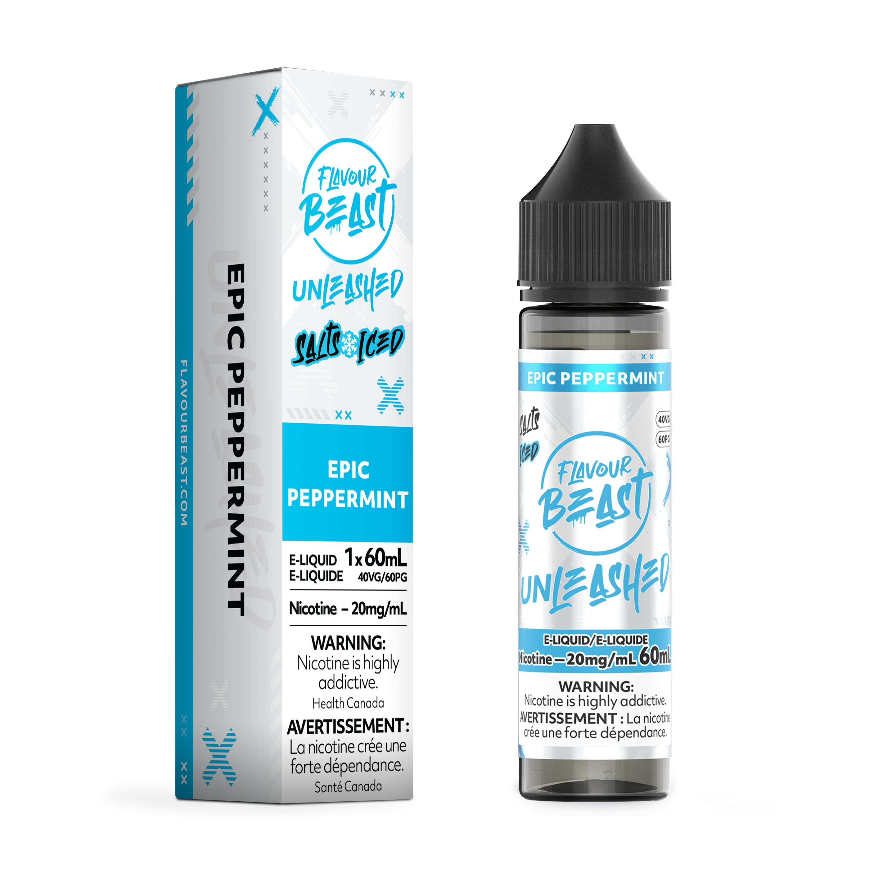 EPIC PEPPERMINT (ICED) - FB UNLEASHED E LIQUID (60mL)