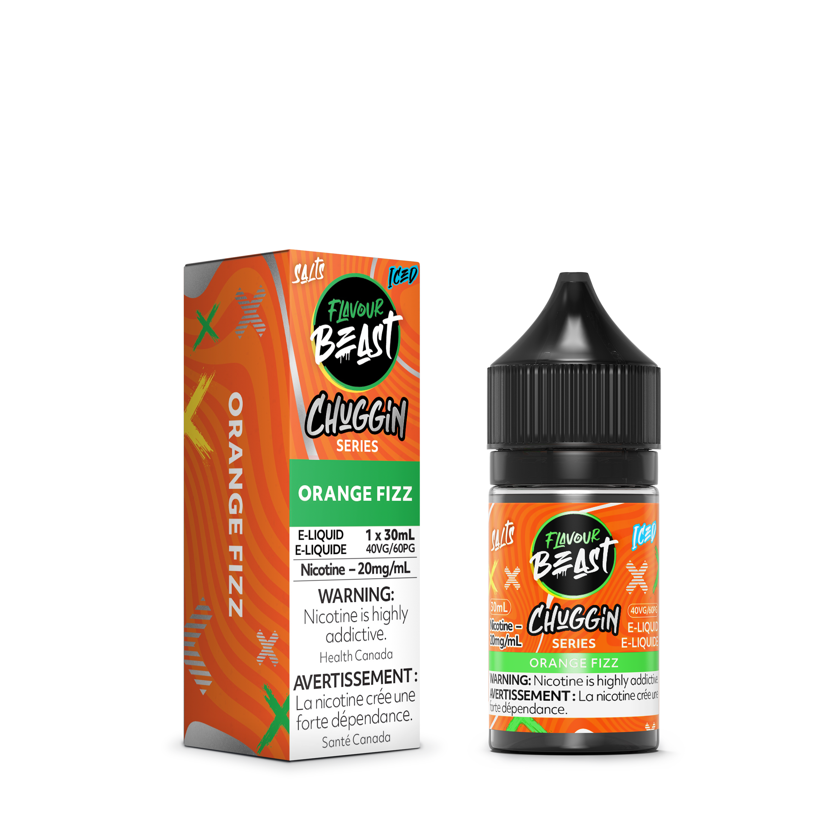 ORANGE SPARKLE (FIZZ) ICED - FB CHUGGIN E LIQUID (30mL)