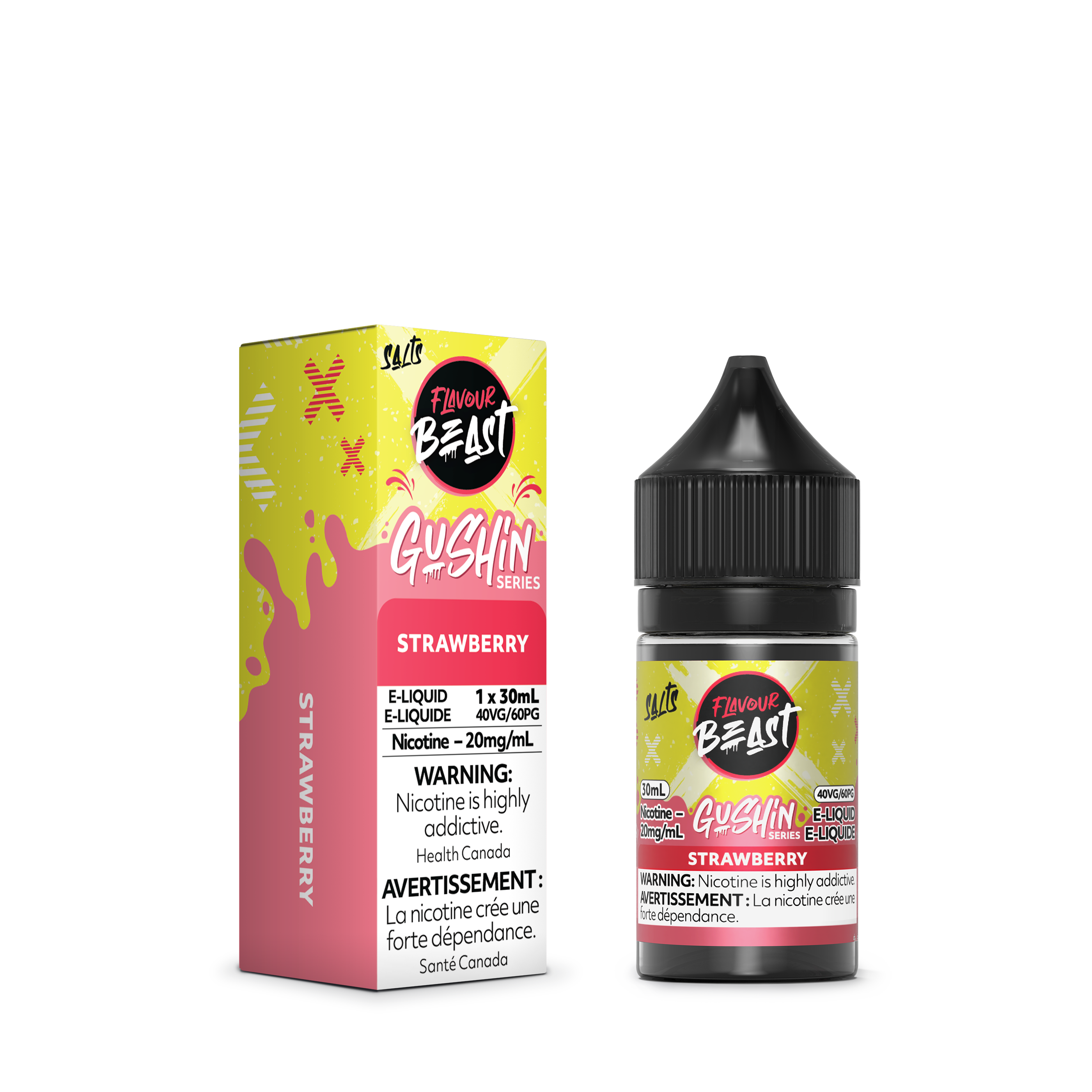 GUSHIN STRAWBERRY - FLAVOUR BEAST E LIQUID (30mL)