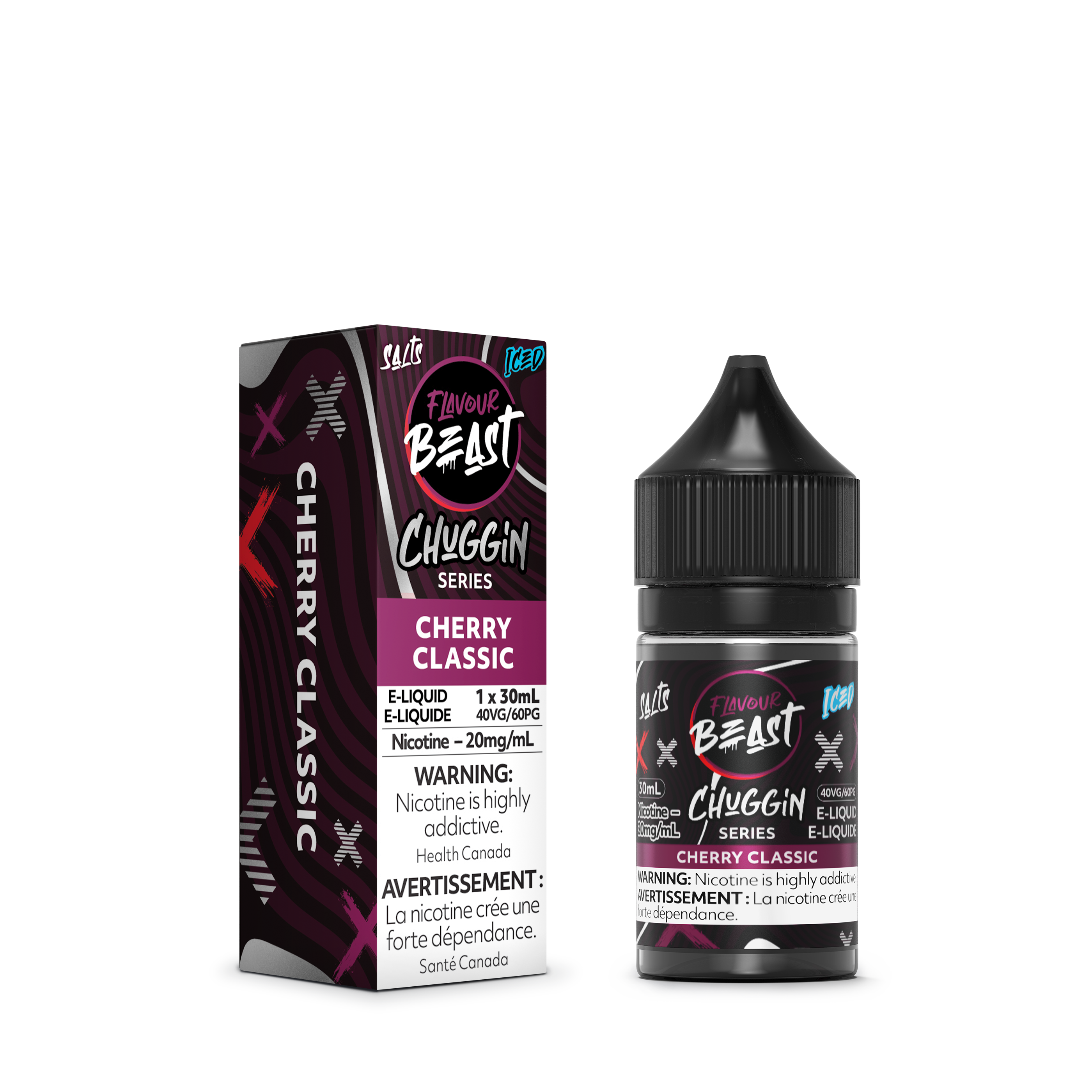 CHERRY CLASSIC (ICED) - FB CHUGGIN E LIQUID (30mL)