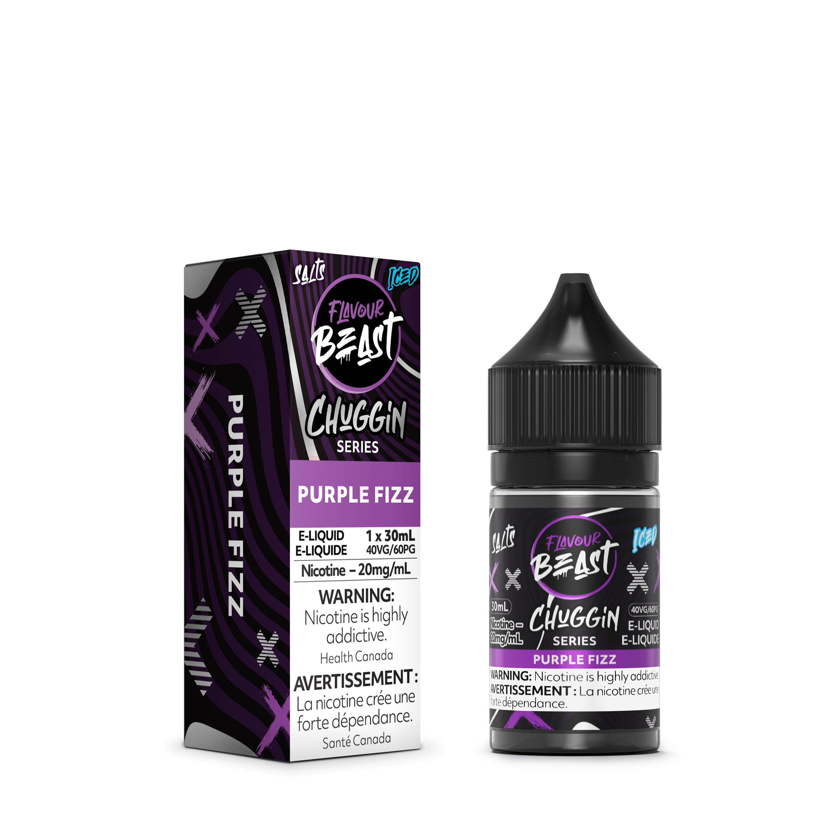 PURPLE FIZZ (ICED) - FB CHUGGIN E LIQUID (30mL)