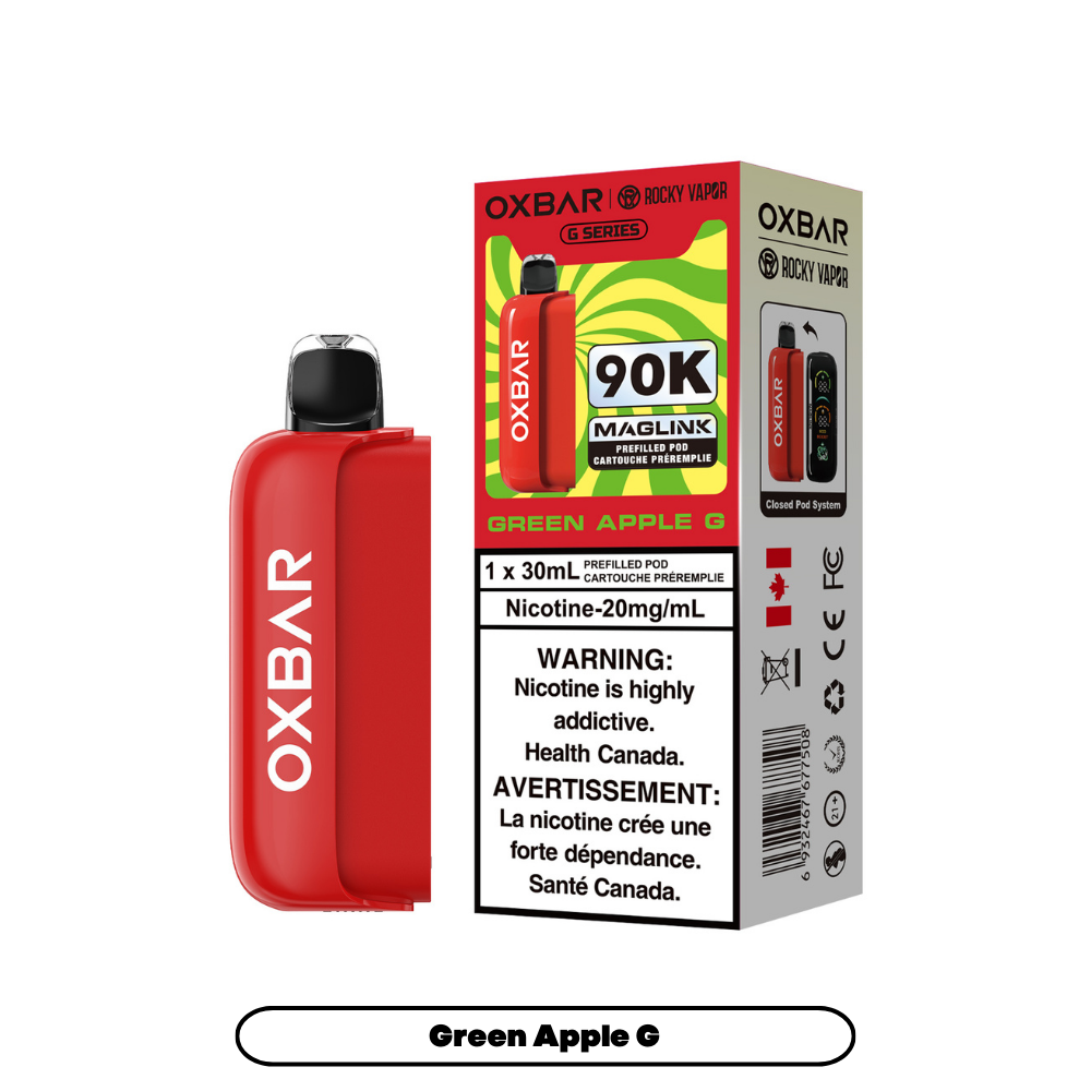 GREEN APPLE G - OXBAR MAGLINK (POD ONLY, MAGLINK DEVICE REQUIRED) 30mL)