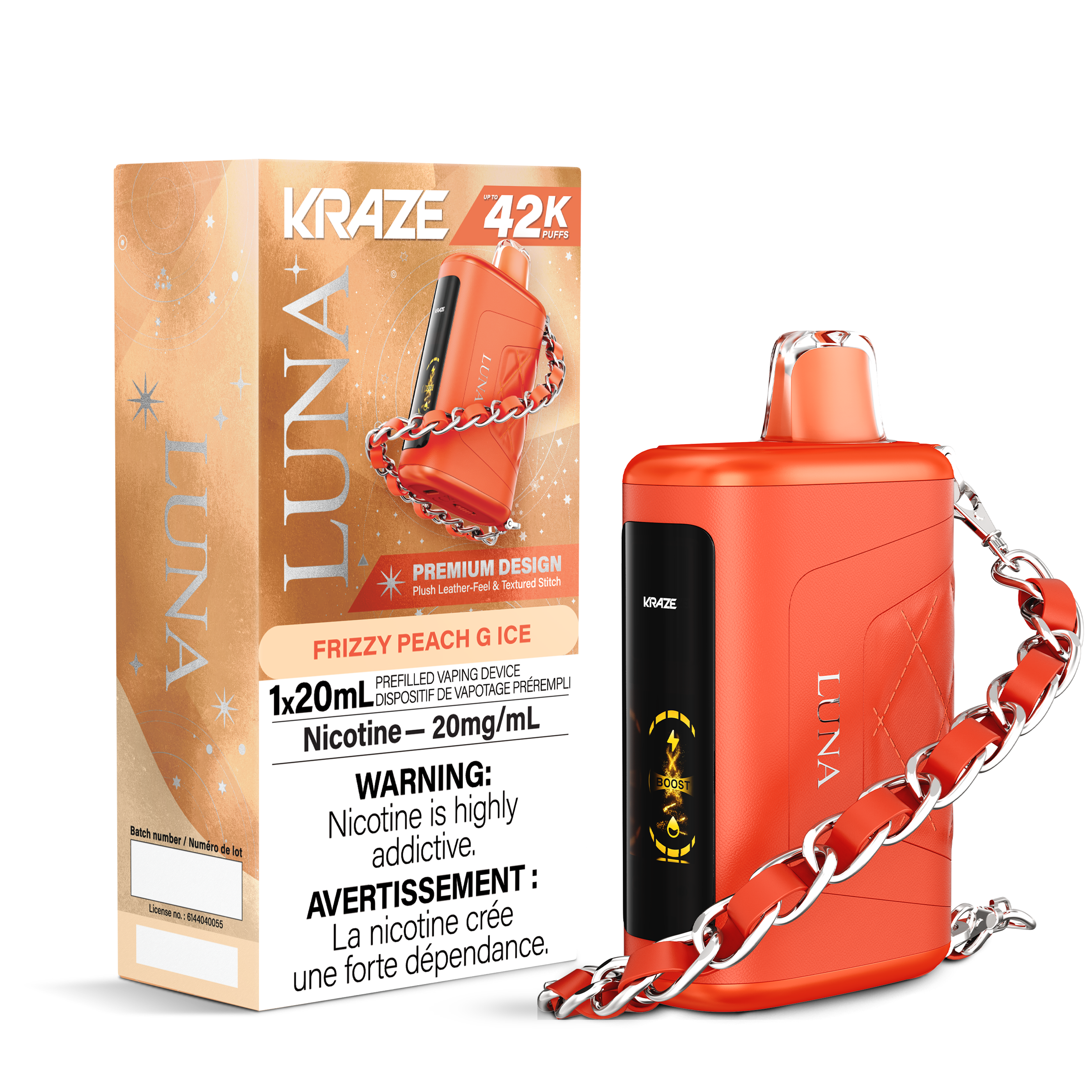 FRIZZY PEACH G ICE - KRAZE LUNA