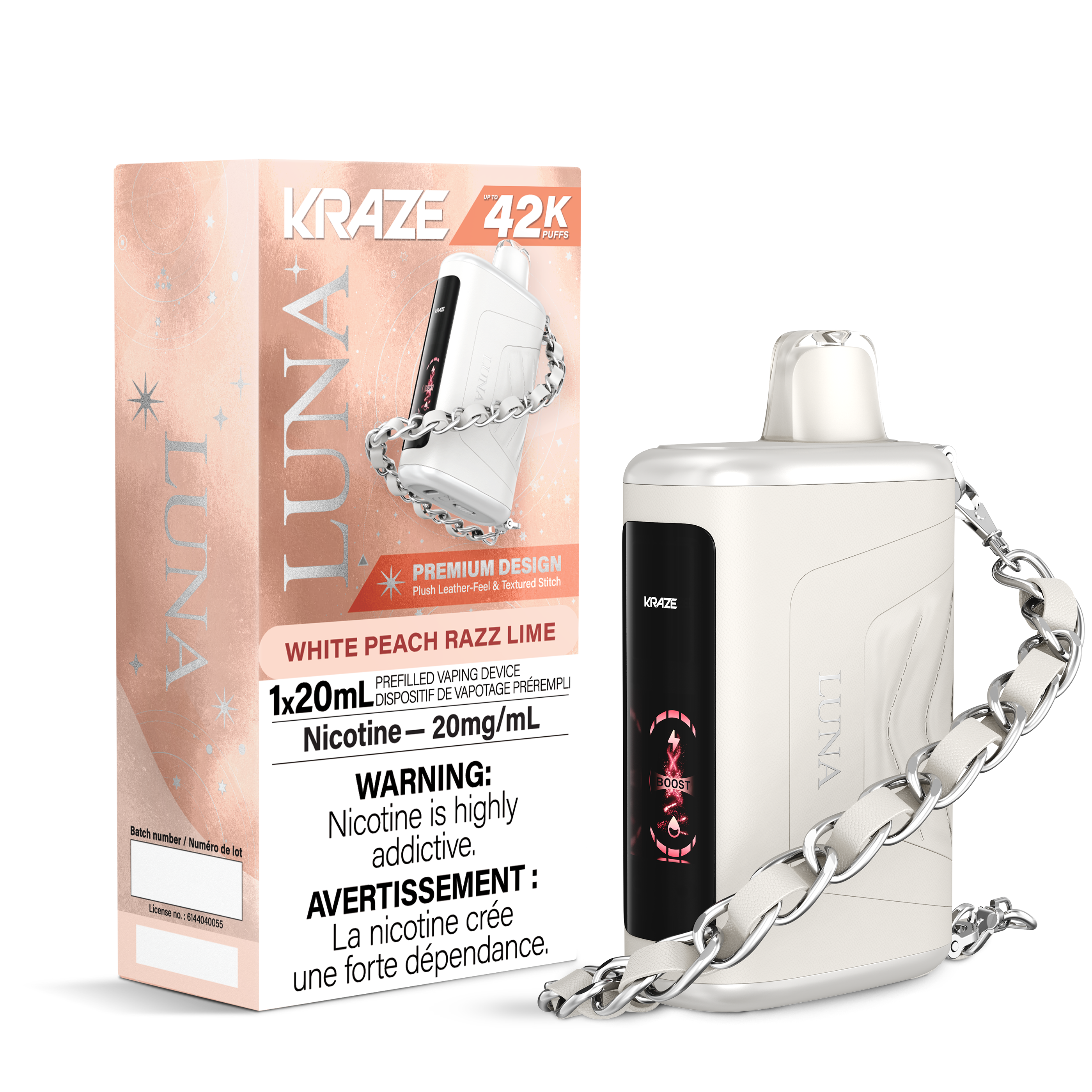 WHITE PEACH RAZZ LIME - KRAZE LUNA