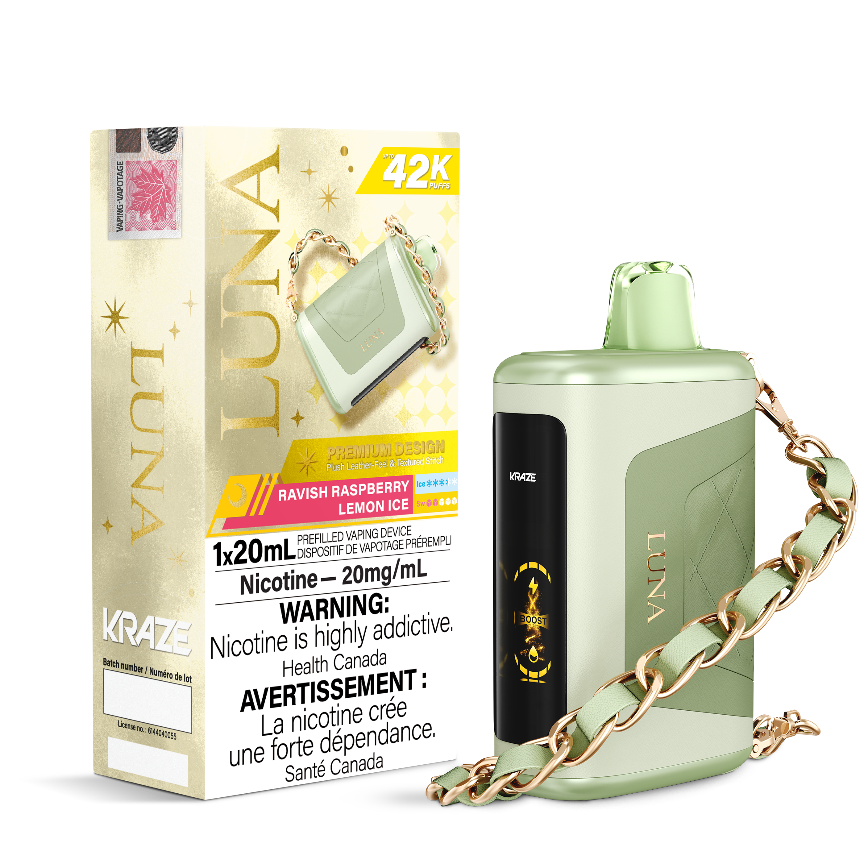 RAVISH RASPBERRY LEMON ICE - KRAZE LUNA