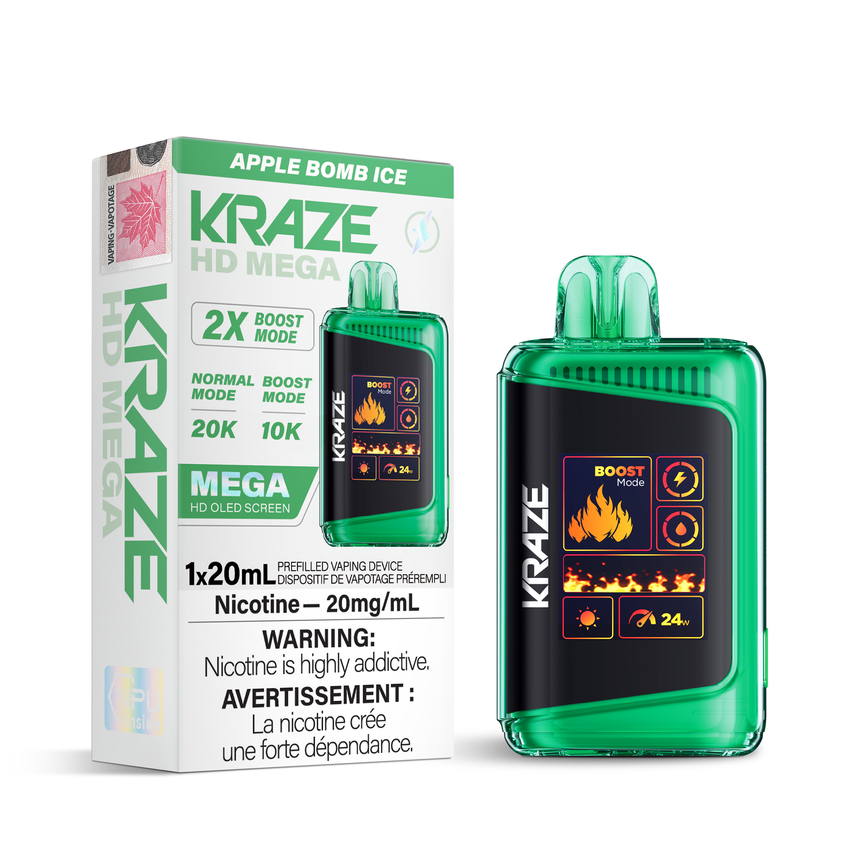 APPLE BOMB ICE - KRAZE HD MEGA