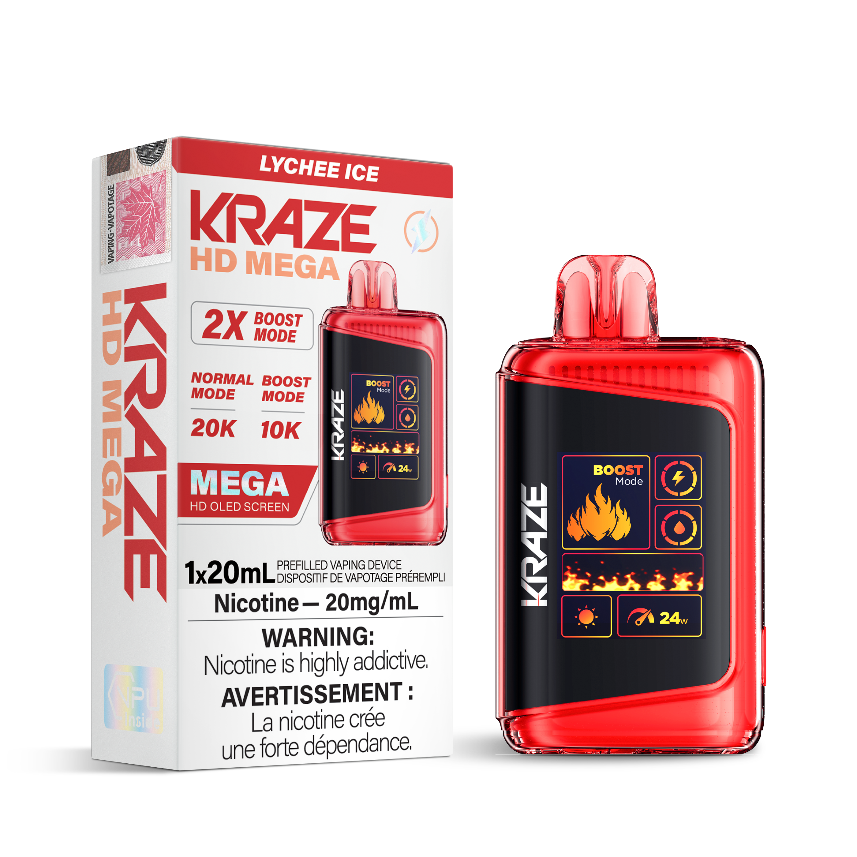 LYCHEE ICE - KRAZE HD MEGA