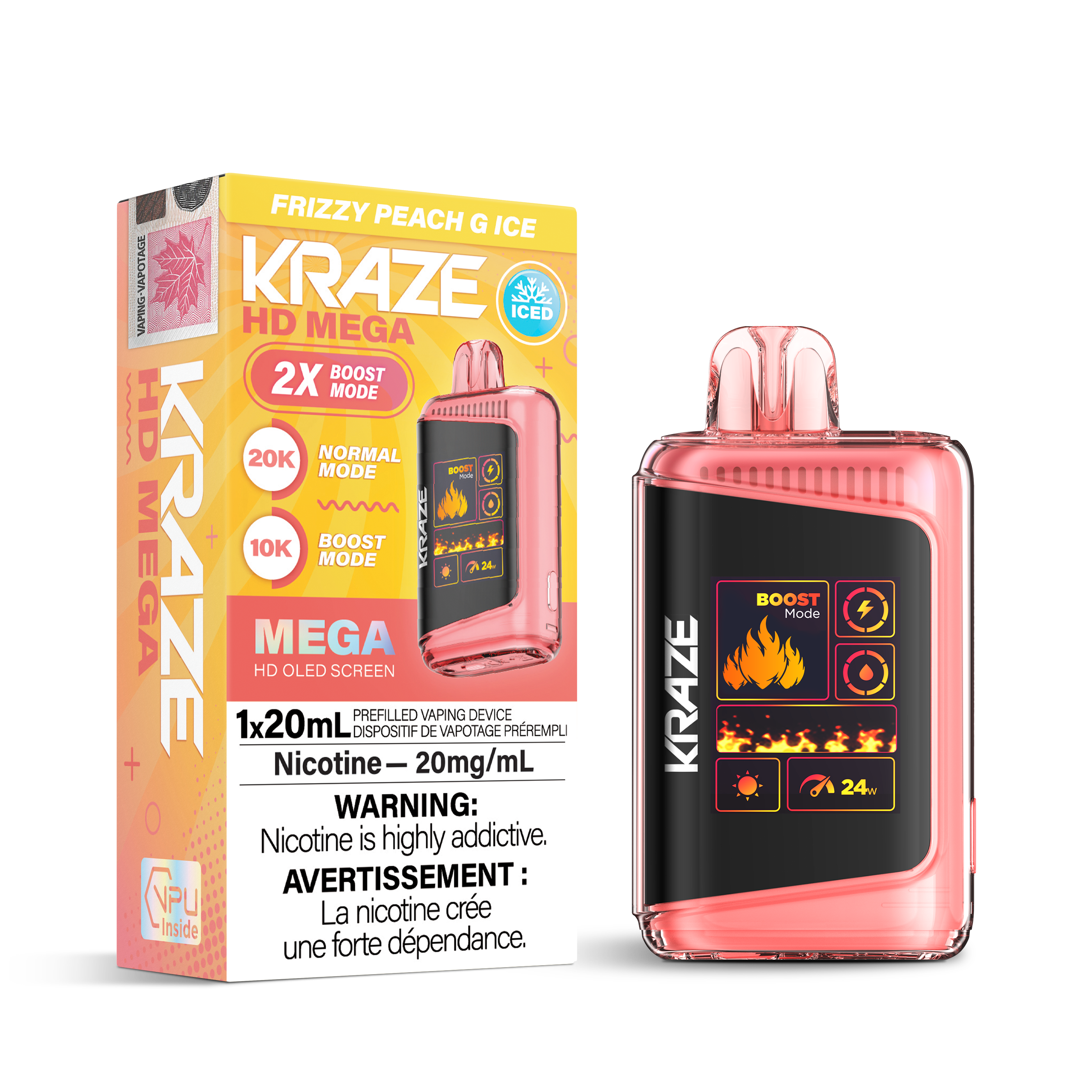 FRIZZY PEACH G ICE - KRAZE HD MEGA