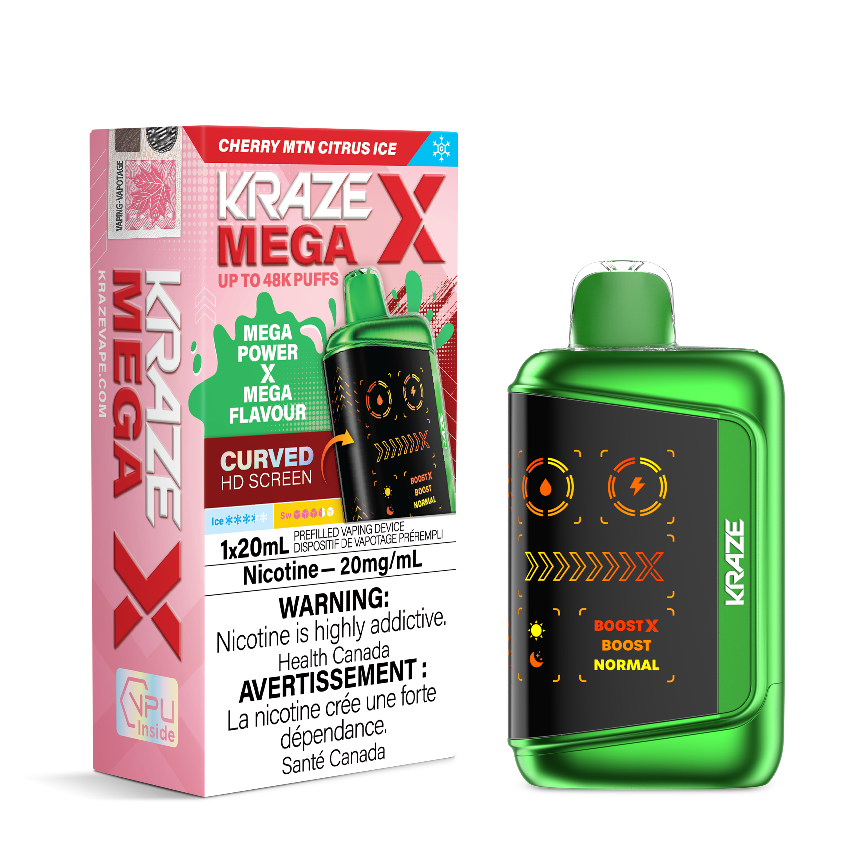 CHERRY MTN CITRUS ICE - KRAZE MEGA X (20ML)