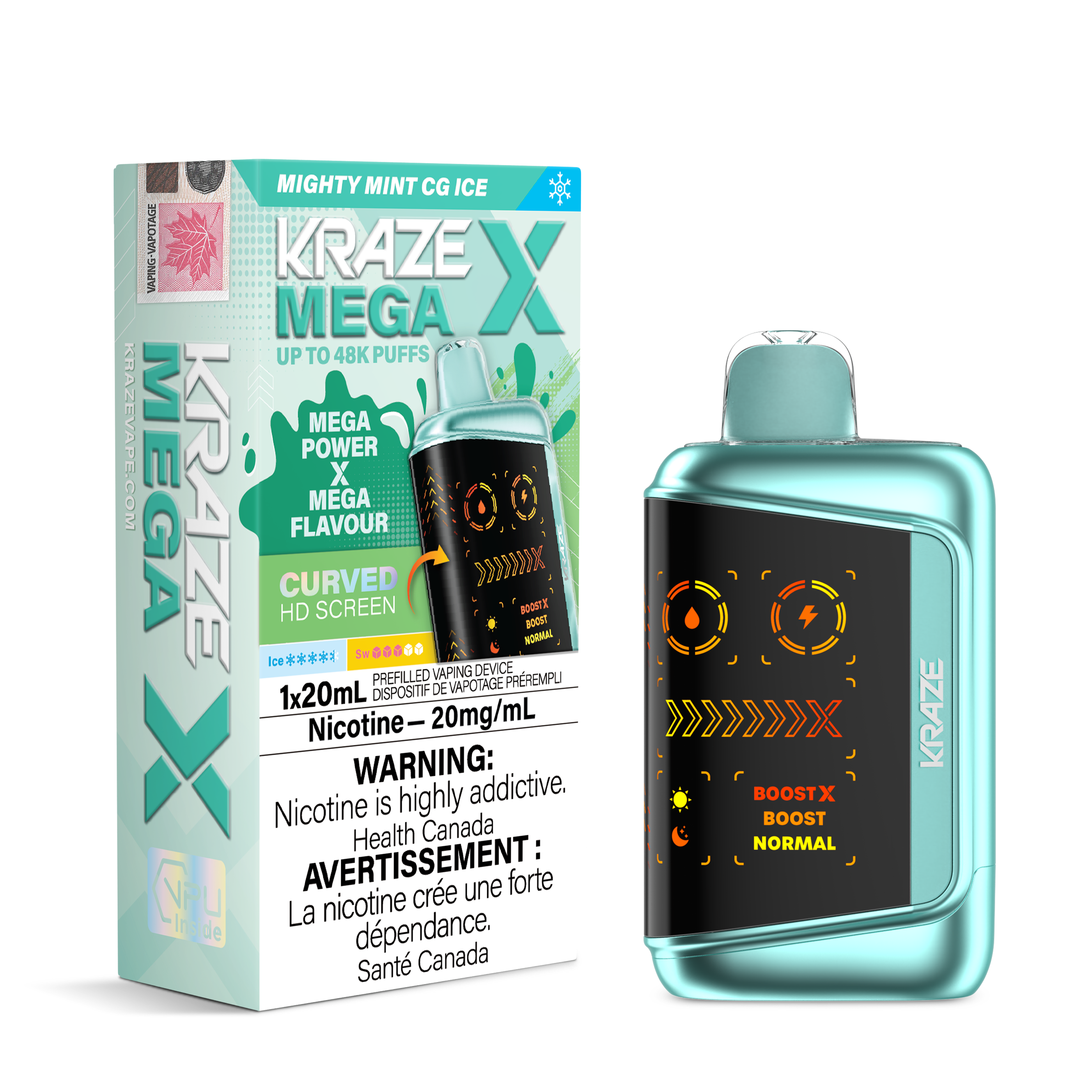 MIGHTY MINT CG ICE - KRAZE MEGA X (20ML)
