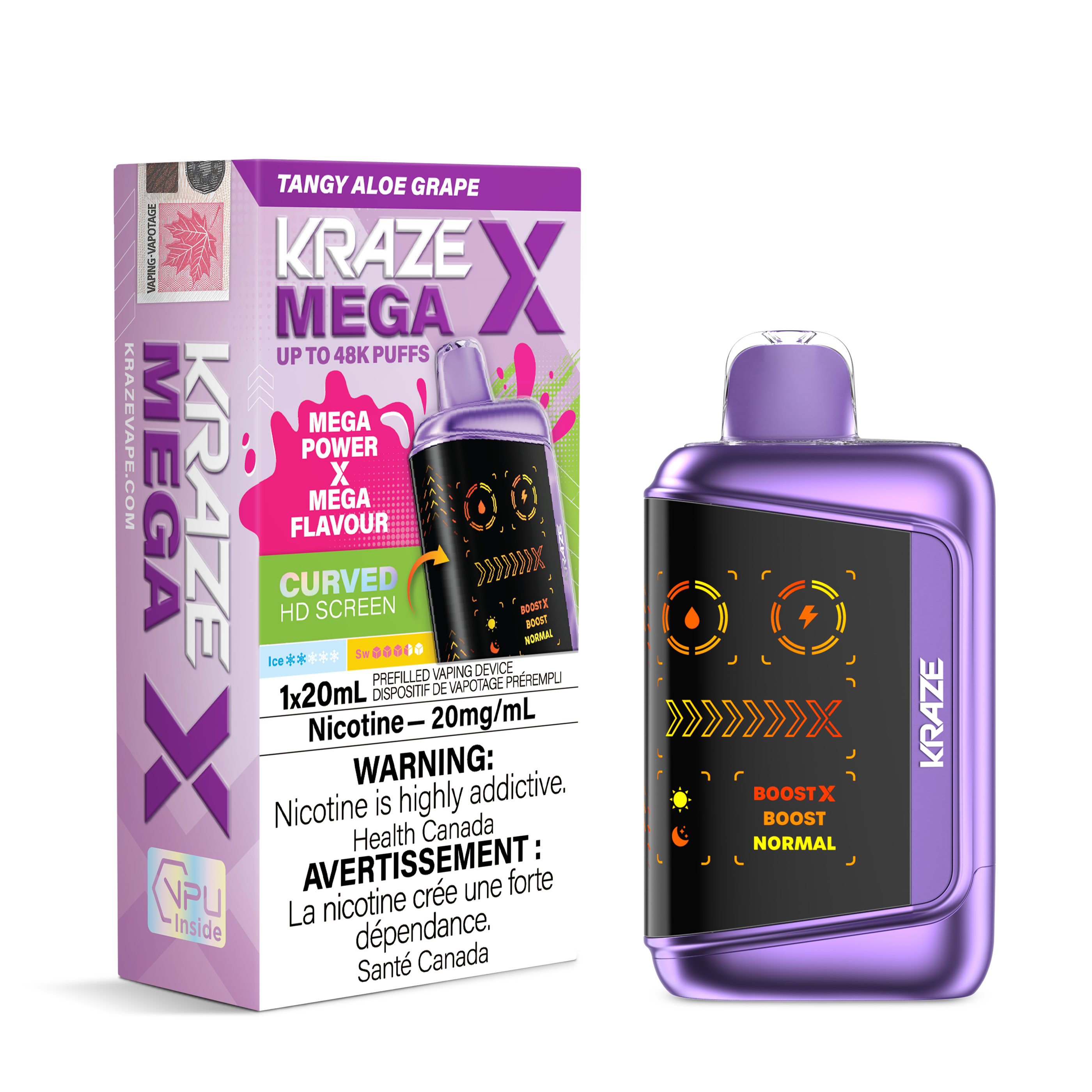 TANGY ALOE GRAPE - KRAZE MEGA X (20ML)