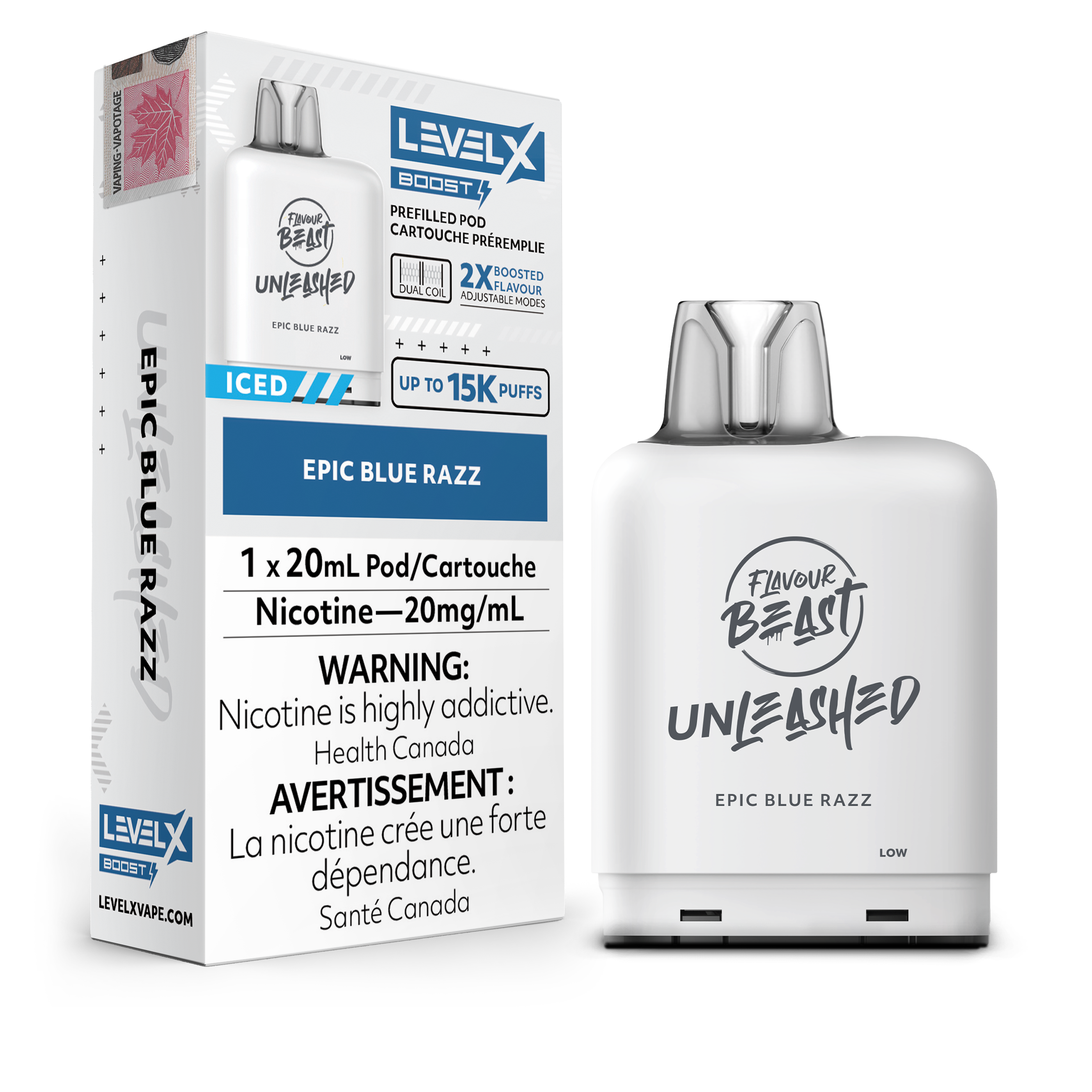 EPIC BLUE RAZZ - LEVEL X FB UNLEASHED BOOST (20mL)