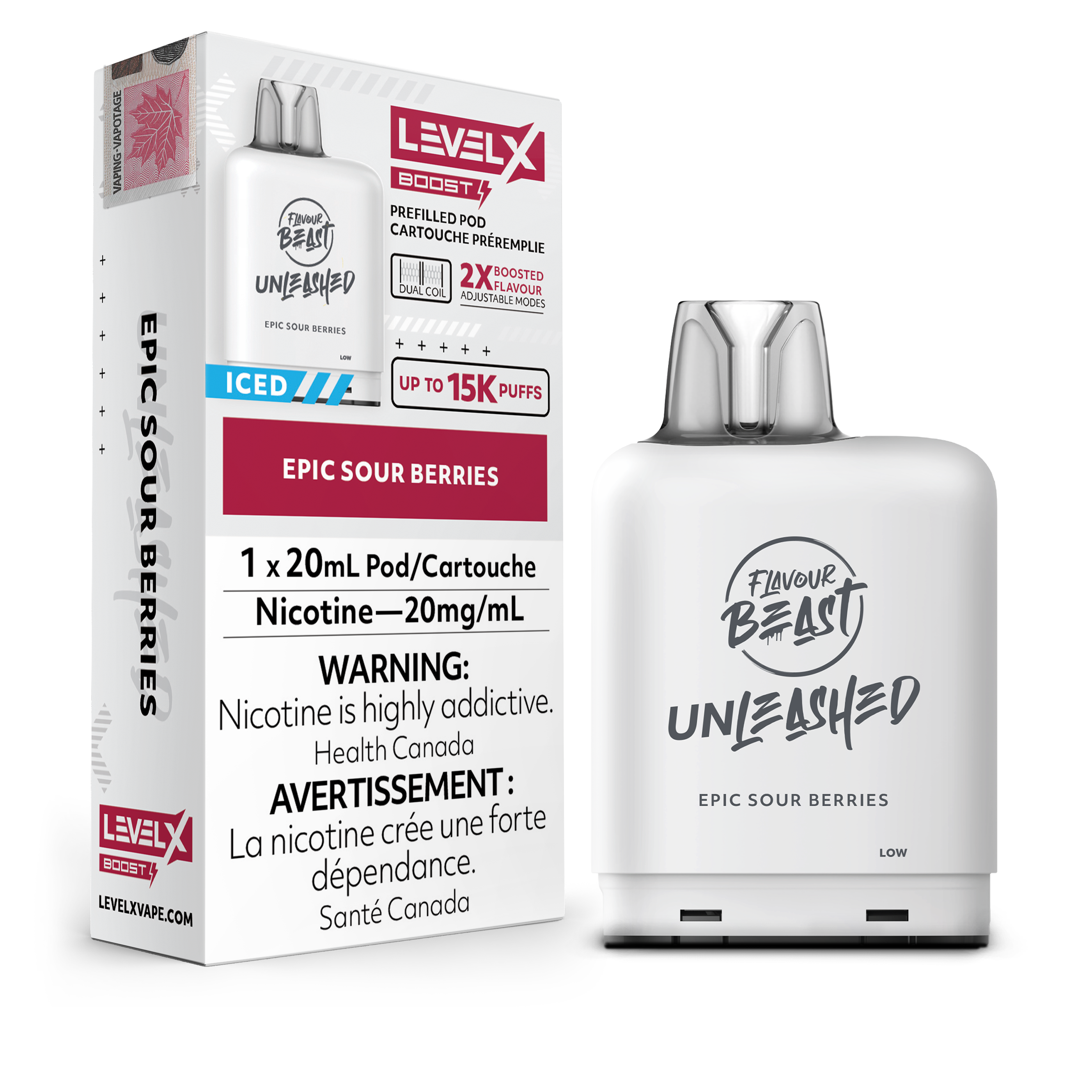 EPIC SOUR BERRIES - LEVEL X FB UNLEASHED BOOST (20mL)